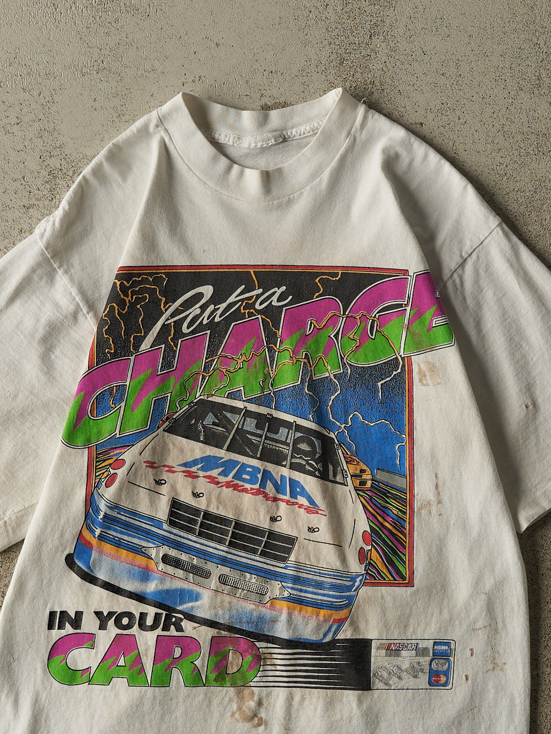 Vintage 94' White Nascar Single Stitch Tee (M/L)