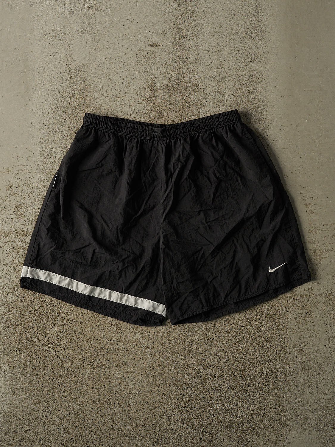 Vintage 80s Black Nike Track Shorts (31x7)