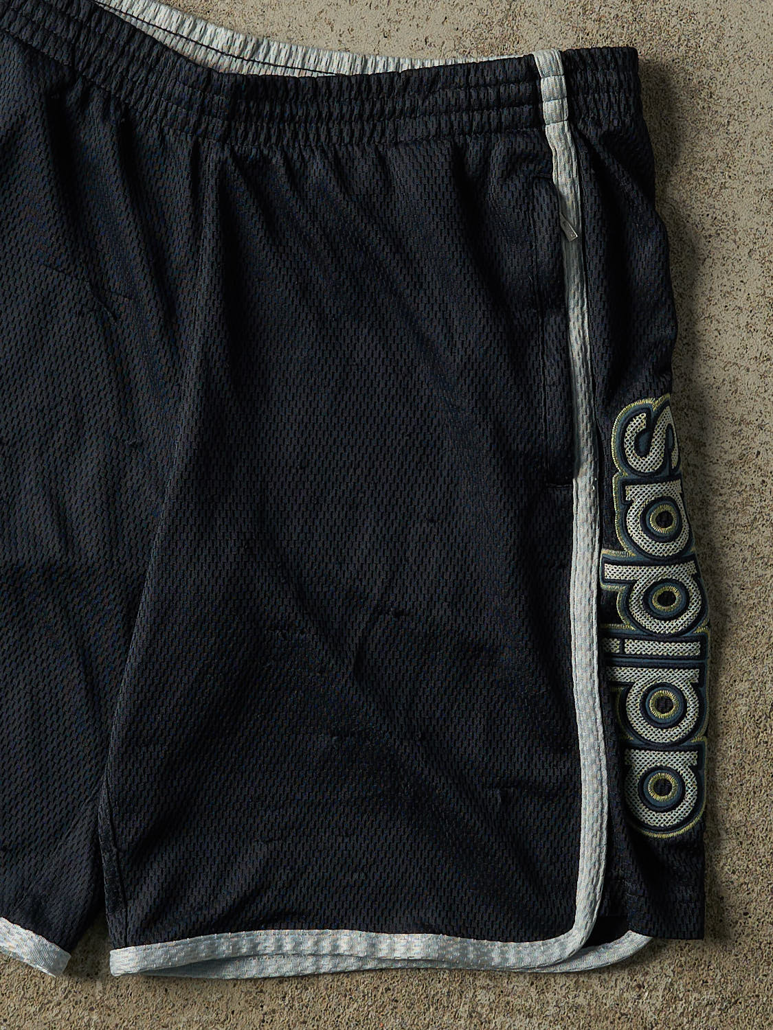 Vintage 90s Navy Blue Adidas Track Shorts (37x9.5)