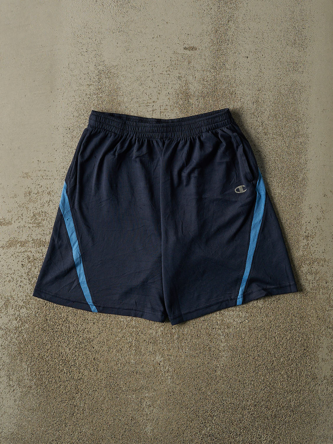 Vintage Y2K Navy Blue Champion Track Shorts (27x8)