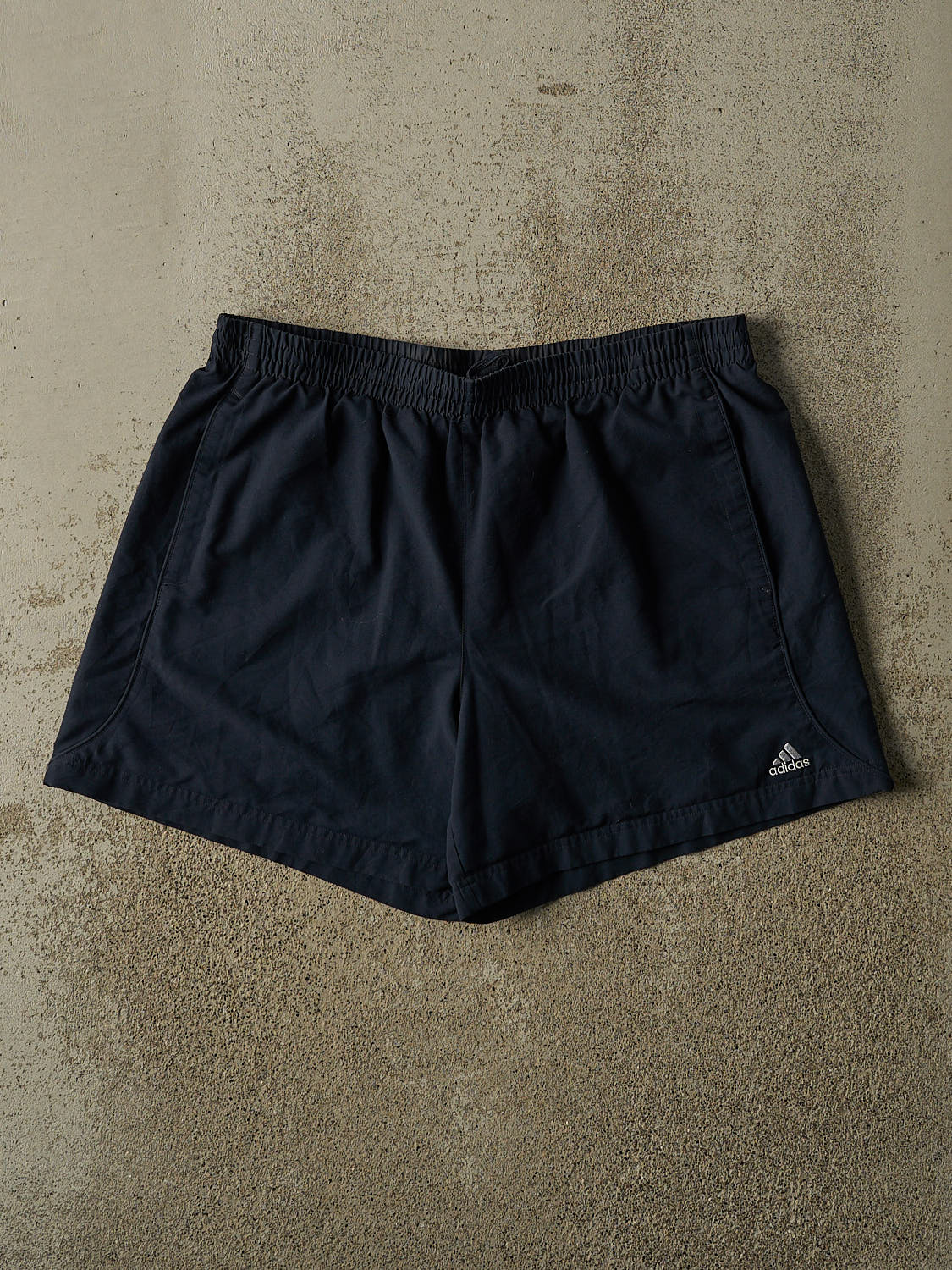 Vintage Y2K Navy Blue Adidas Track Shorts (34x6)