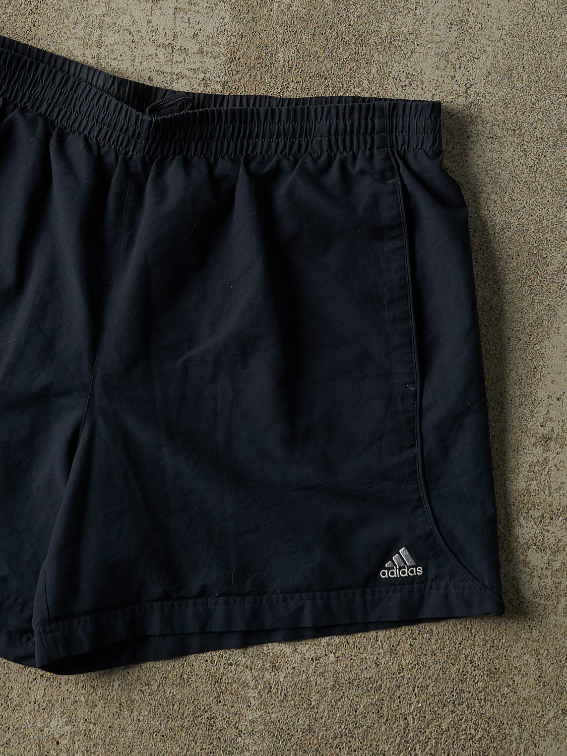 Vintage Y2K Navy Blue Adidas Track Shorts (34x6)