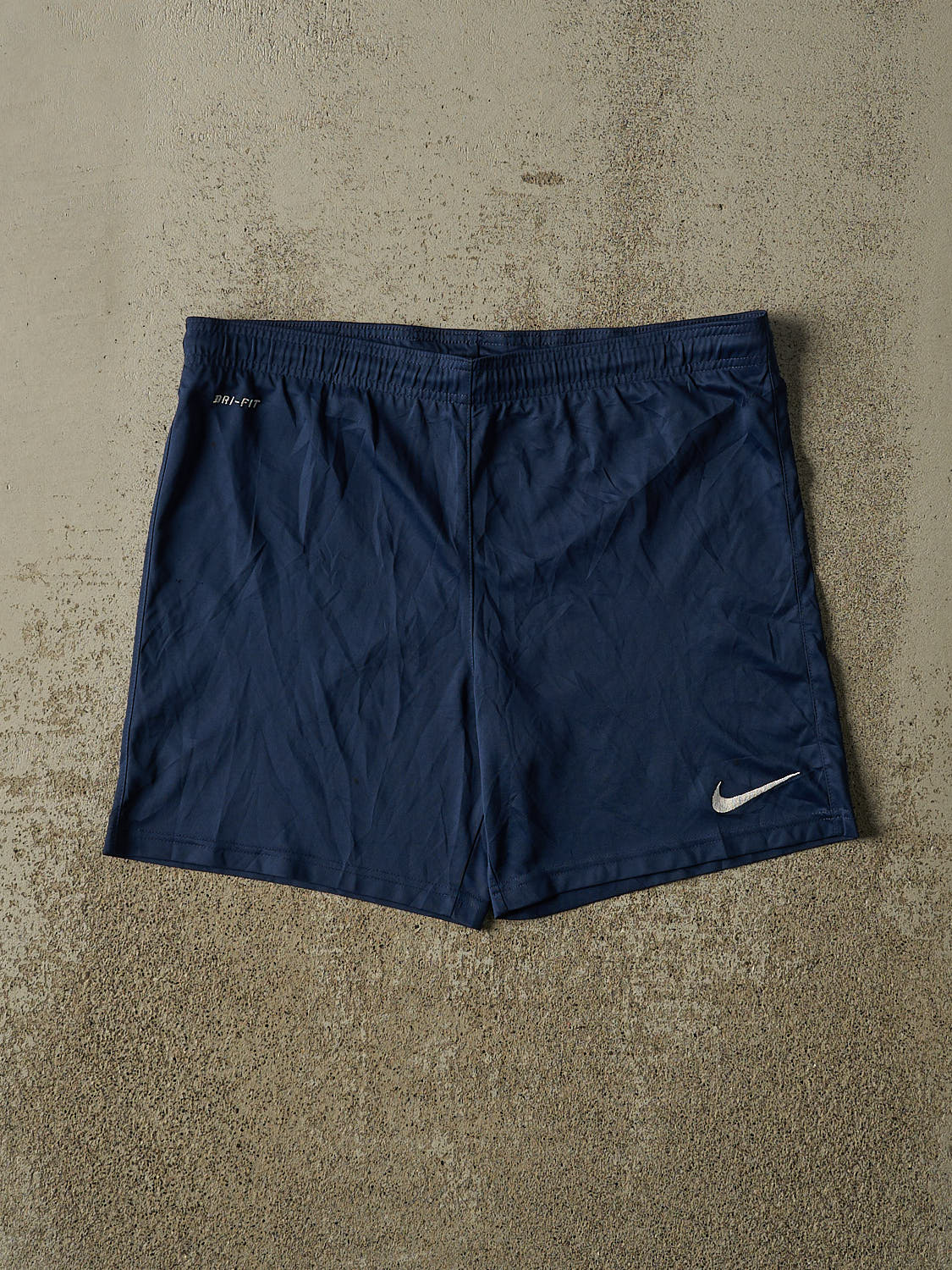 Vintage Y2K Navy Blue Nike Track Shorts (35x6.5)