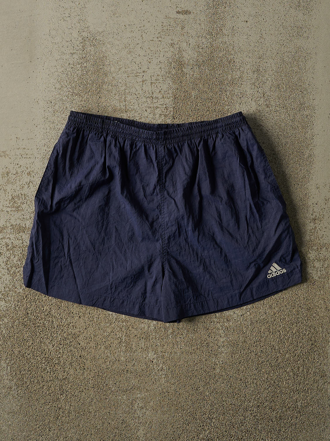 Vintage 90s Navy Blue Adidas Track Shorts (30x4)