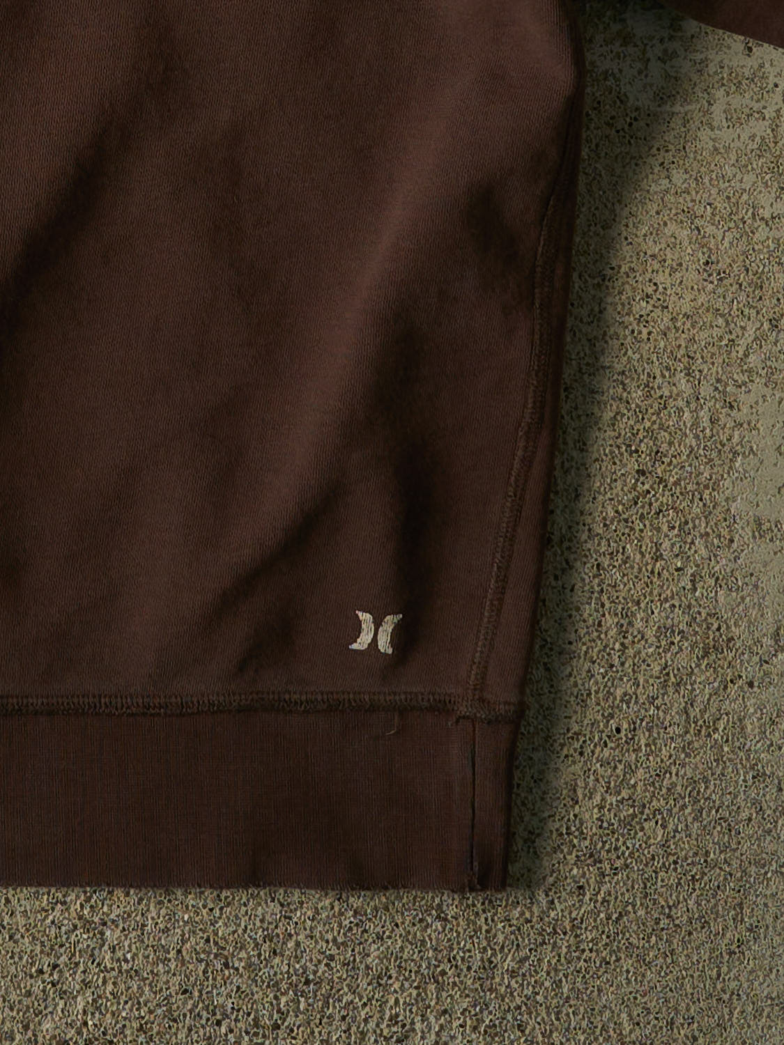 Vintage Y2K Sun Faded Brown Hurley Embroidered Hoodie (M)