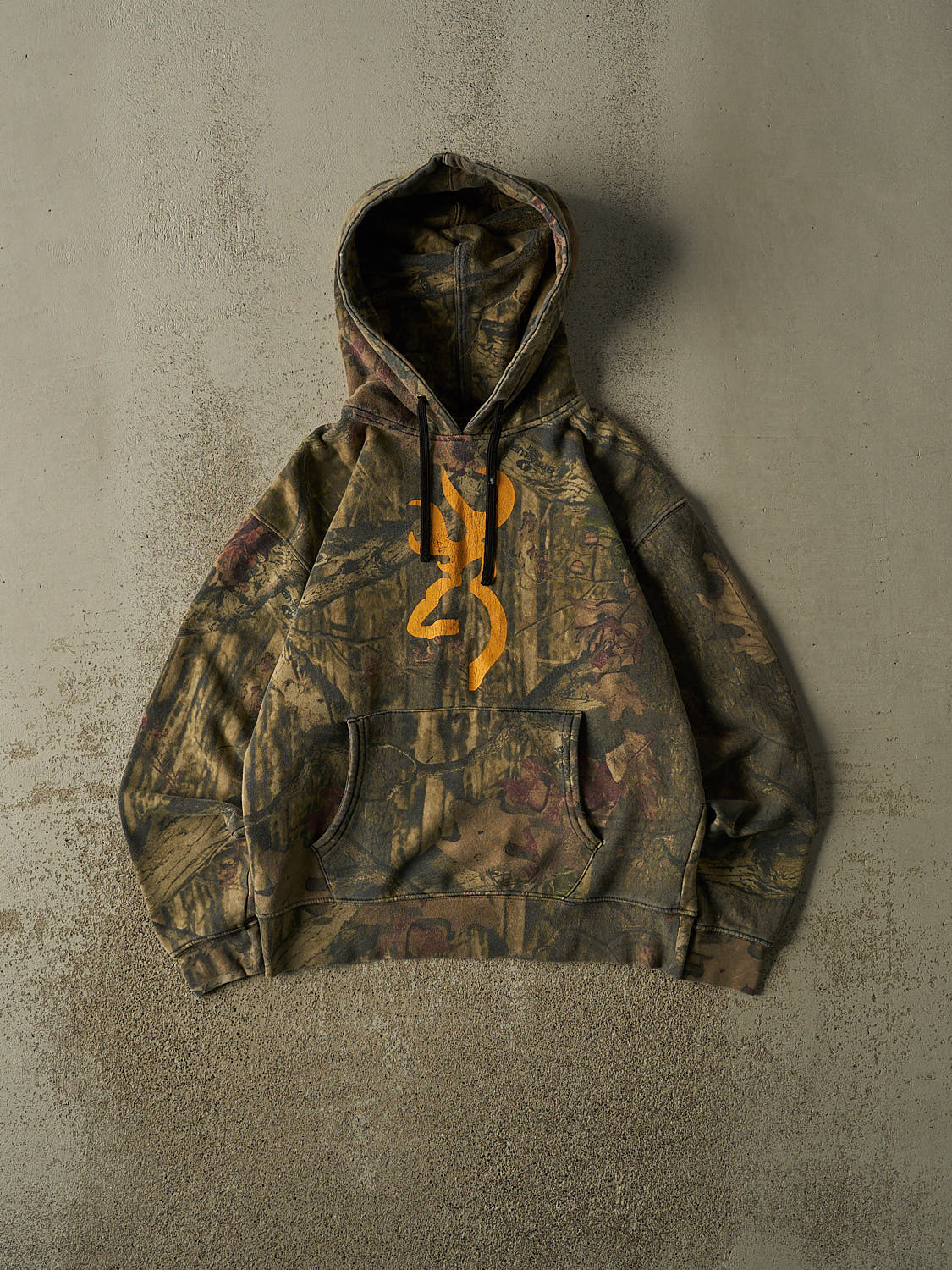 Vintage Y2K Camo Browning Logo Hoodie (S/M)