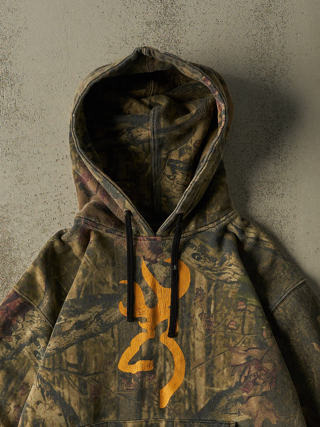 Vintage Y2K Camo Browning Logo Hoodie (S/M)