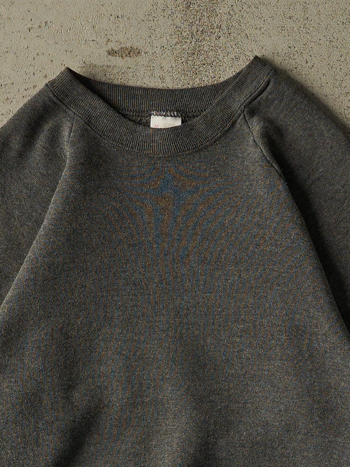 Vintage 80s Charcoal Grey Blank Crewneck (XS/S)
