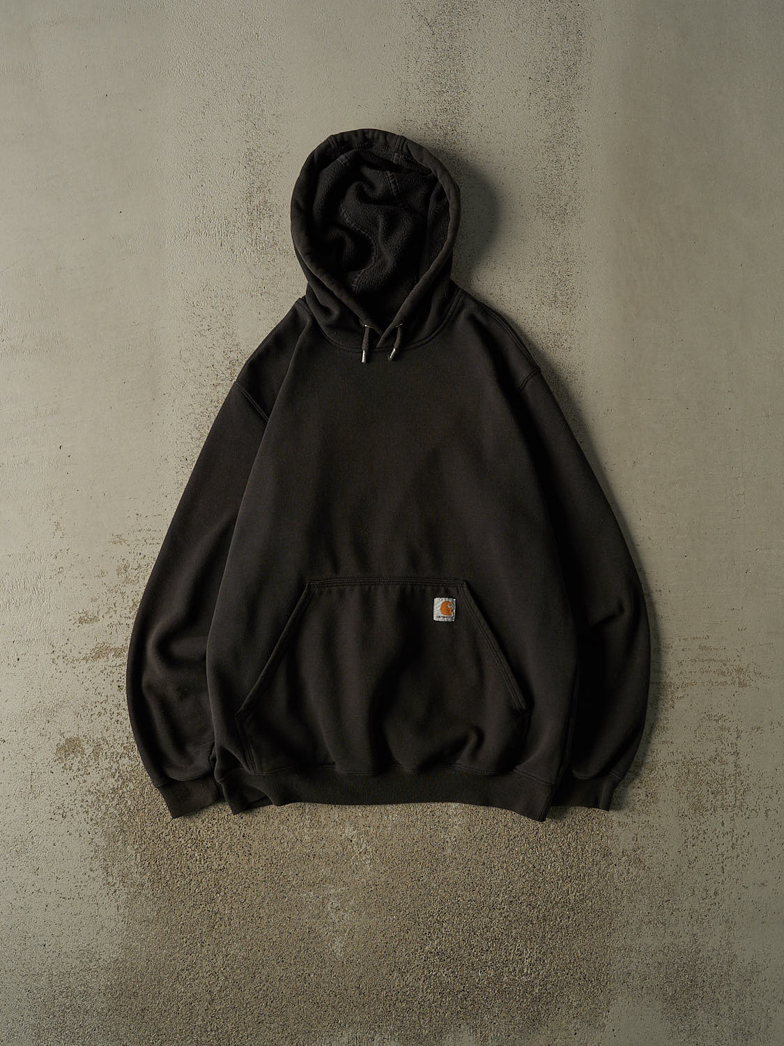 Vintage Y2K Faded Black Carhartt Hoodie (L/XL)