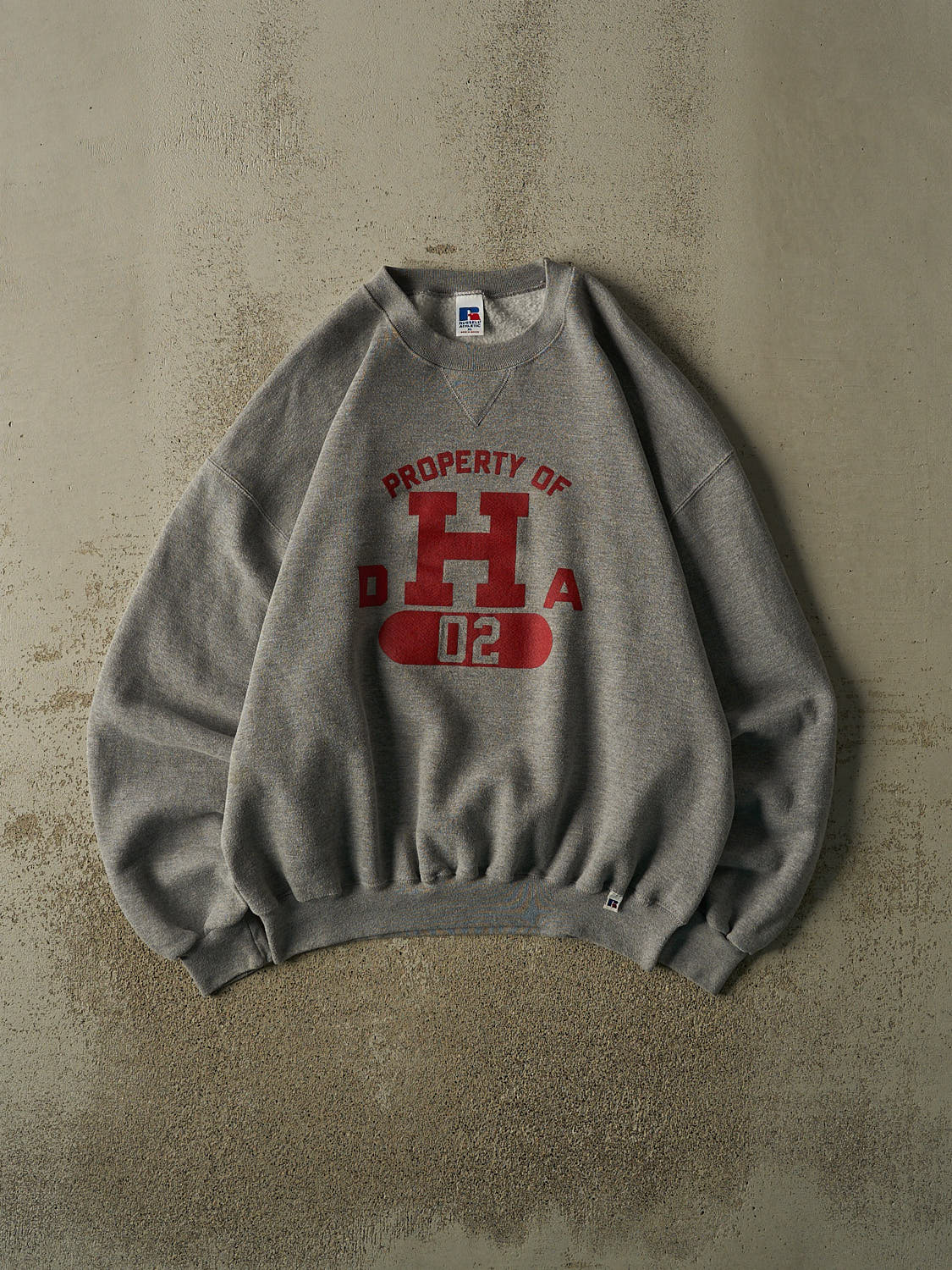 Vintage 90s Grey Russell Athletic DHA Crewneck (XL/XXL)