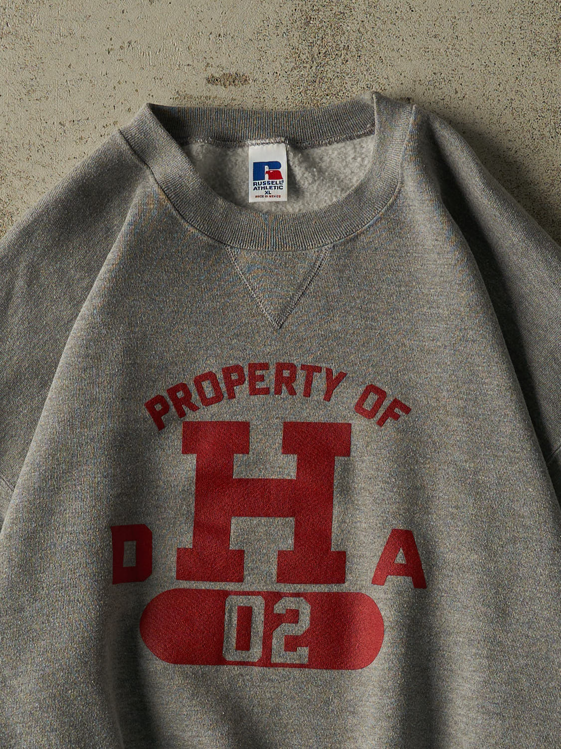 Vintage 90s Grey Russell Athletic DHA Crewneck (XL/XXL)