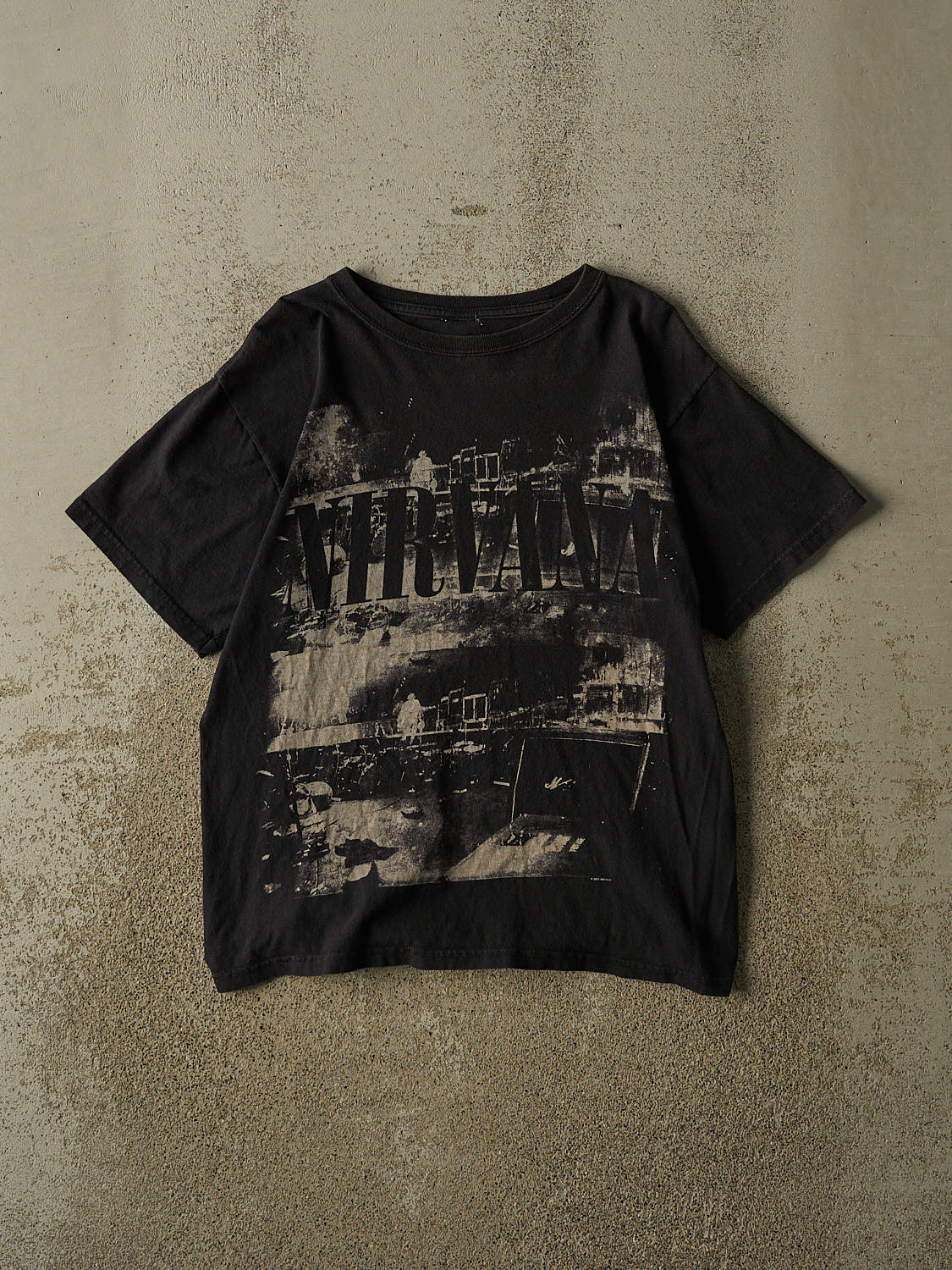 Vintage 09' Faded Black Nirvana Band Tee (S/M)