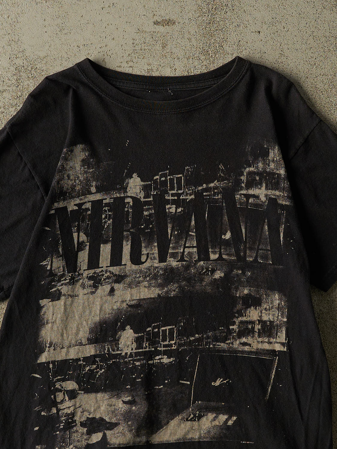 Vintage 09' Faded Black Nirvana Band Tee (S/M)