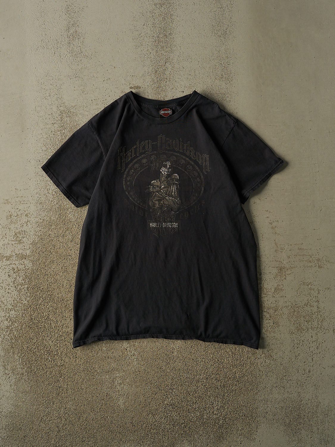 Vintage 15' Faded Black Harley Davidson Halifax NS Tee (L/XL)