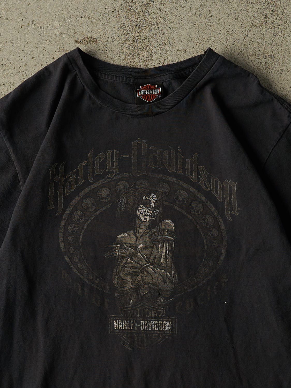 Vintage 15' Faded Black Harley Davidson Halifax NS Tee (L/XL)