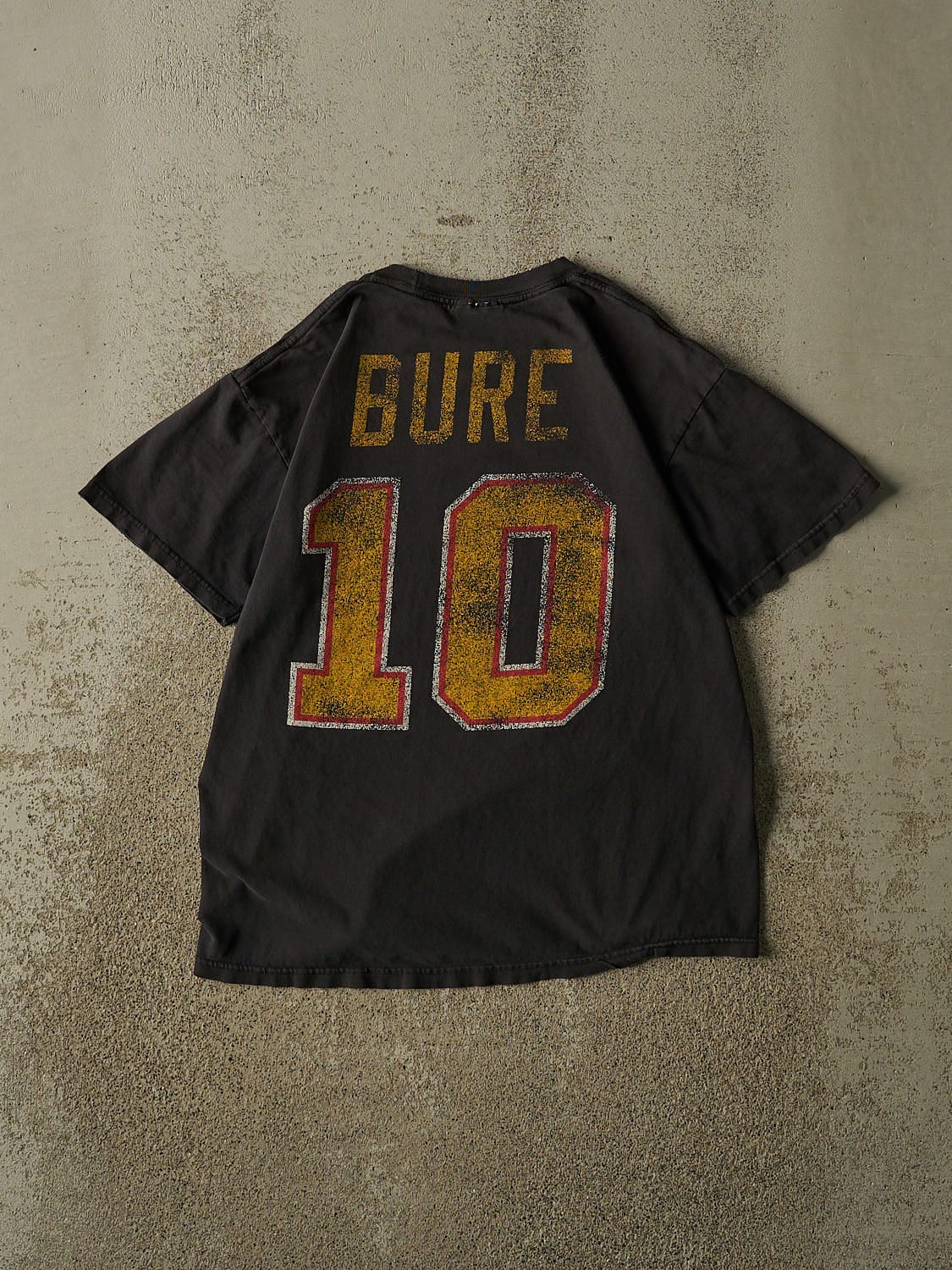Vintage Y2K Faded Black Vancouver Canucks #10 Bure Tee (S)
