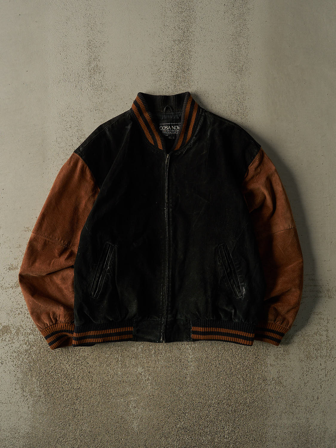 Vintage 90s Black Suede Bomber Jacket (XL) – Rebalance Vintage