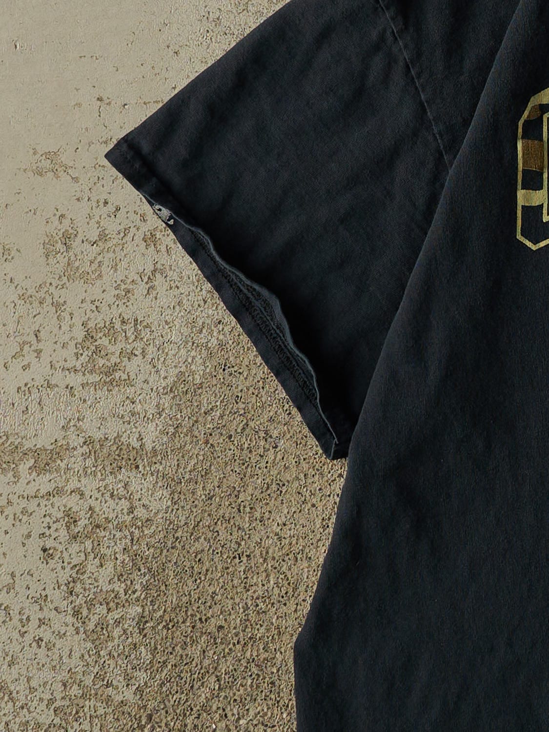 Vintage 90s Faded Black University of Oregon Camo Logo Tee (L/XL)