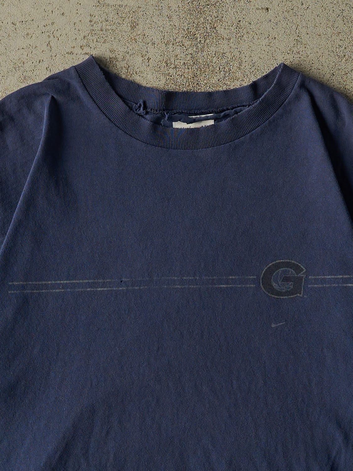 Vintage 90s Sun Faded Navy Nike Tee (L)