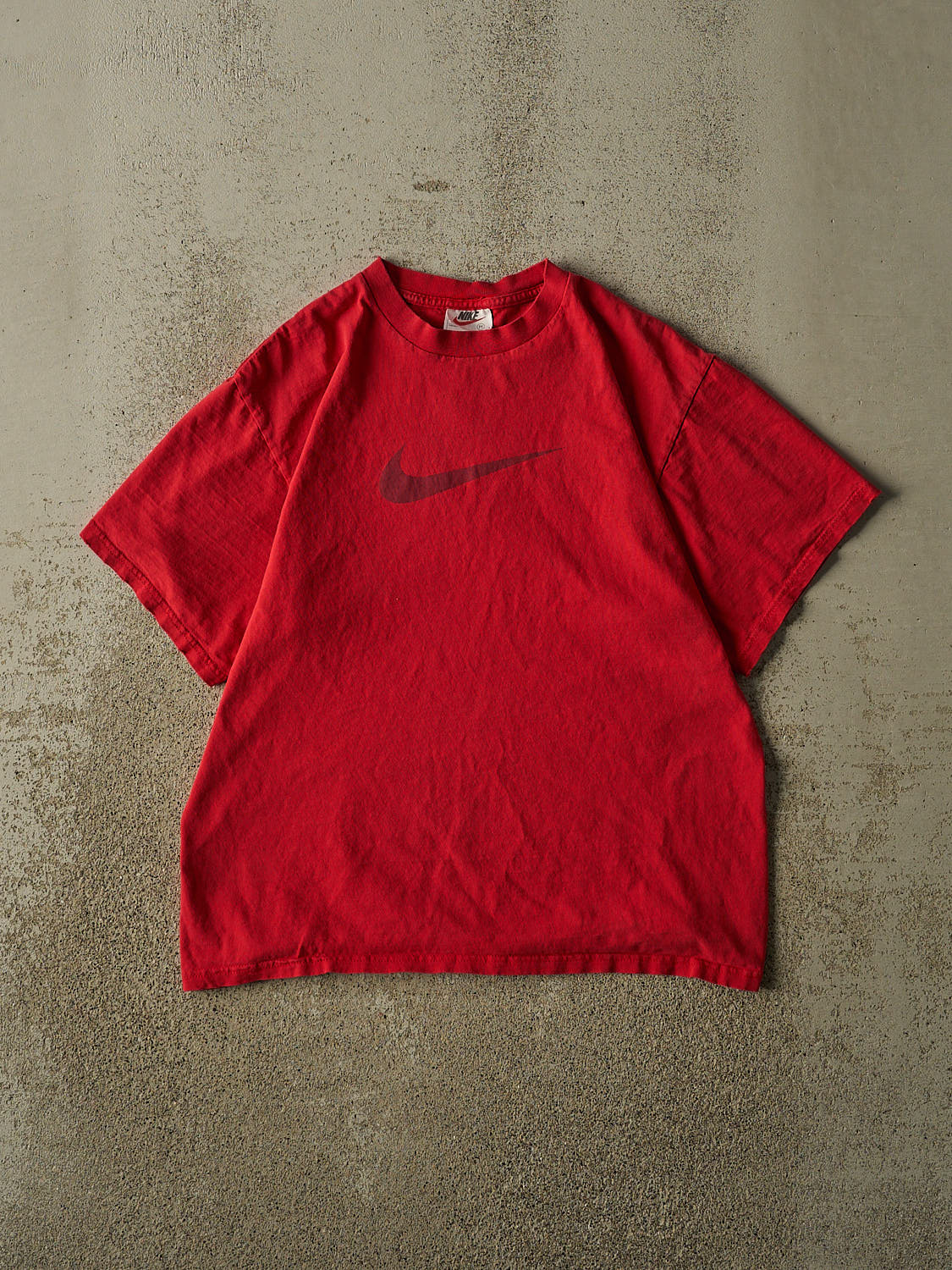 Vintage 90s Red Nike Logo Tee (M)