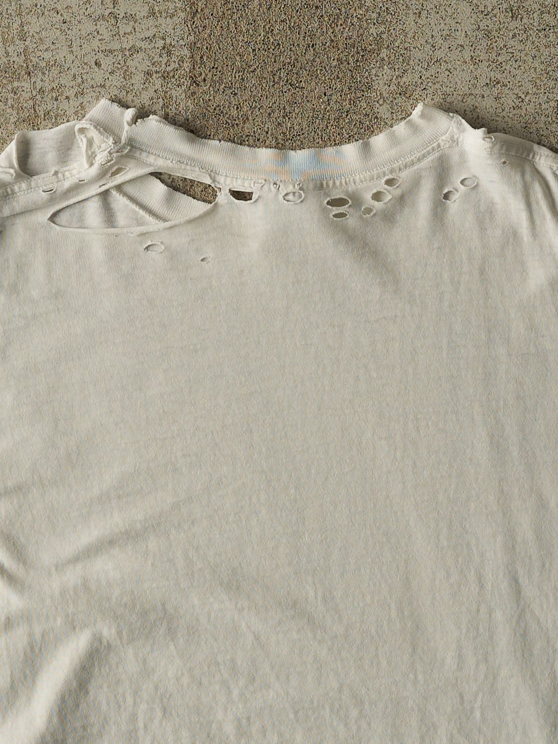 Vintage 90s White Nike Logo Tee (L/XL)