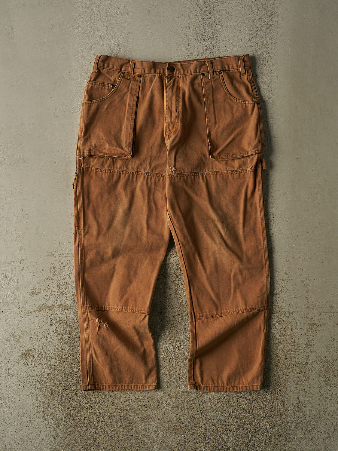 Vintage Y2K Camel Dickies Double Knee L Pocket Carpenter Pants (36x28.5)