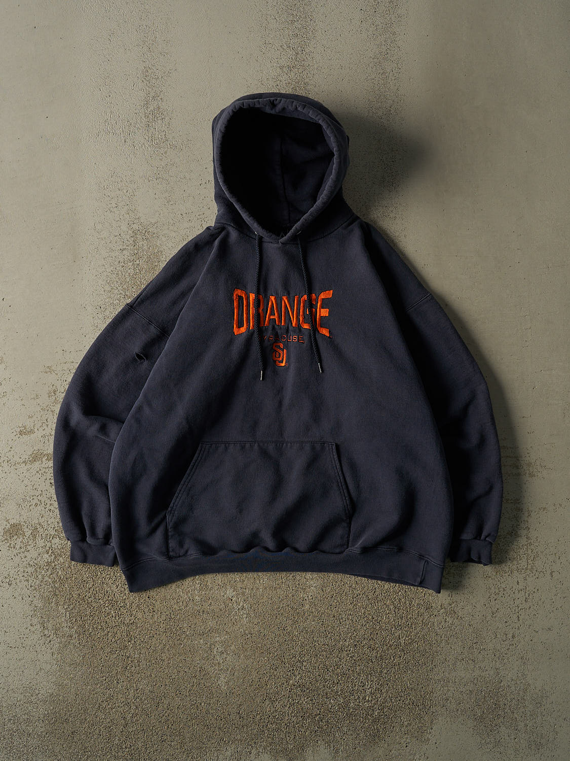 Vintage 90s Navy Blue Syracuse University Hoodie (XL)