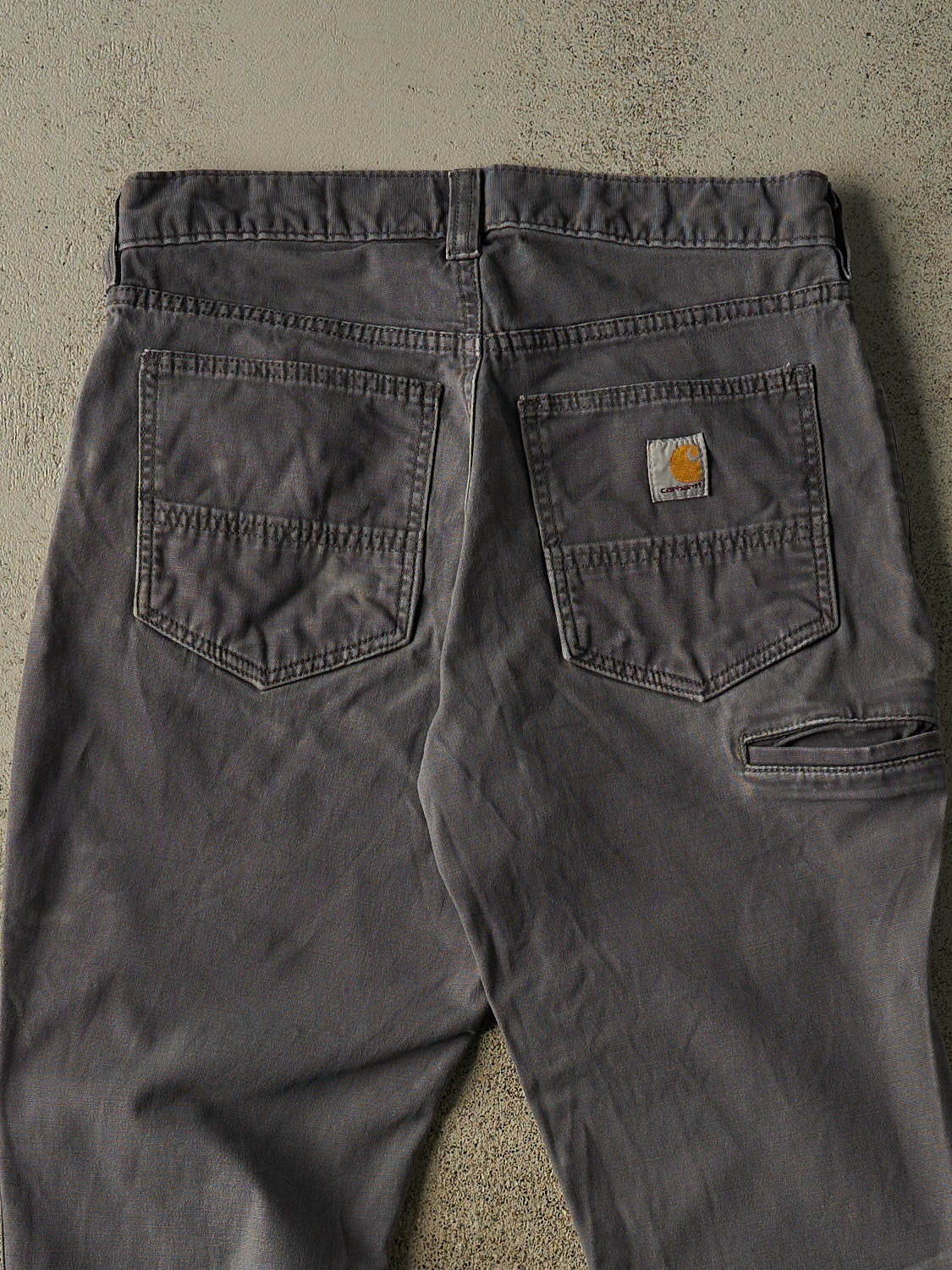 Vintage Y2K Grey Carhartt Slim Fit Work Pants (30x28.5)