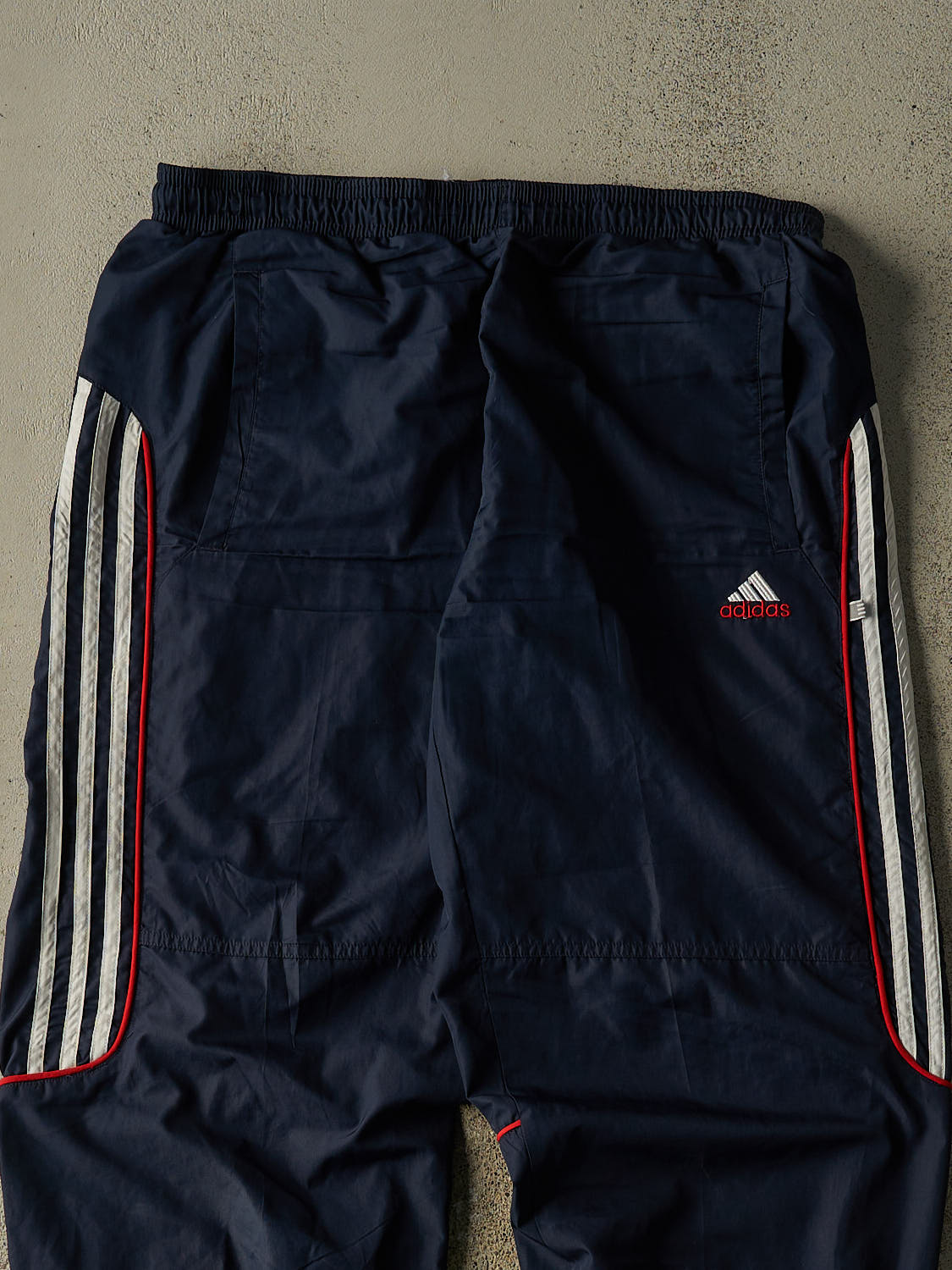 Vintage Y2K Navy Blue Adidas Track Pants (32x32)
