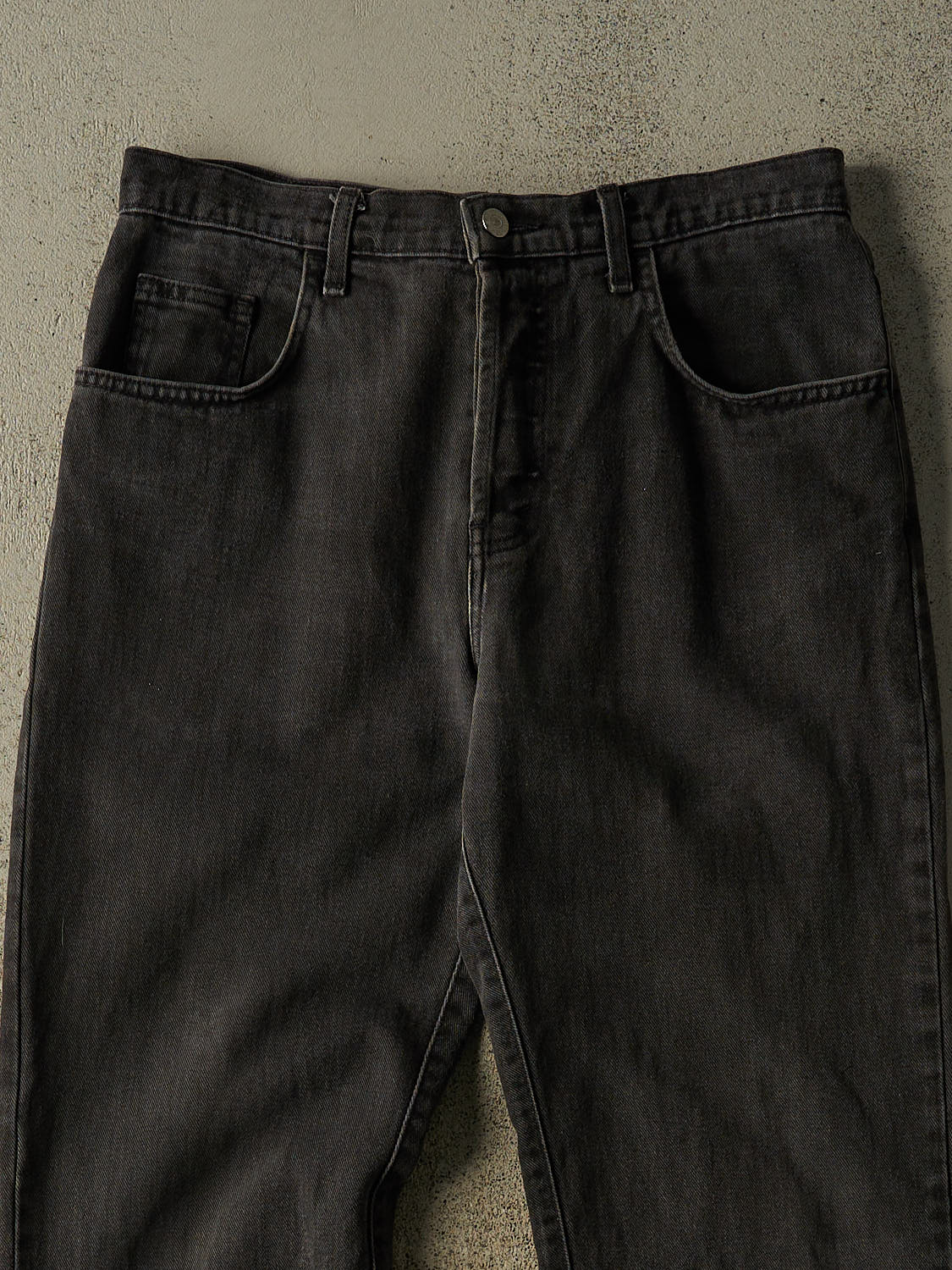 Vintage 90s Faded Black Guess Denim Pants (32x30.5)