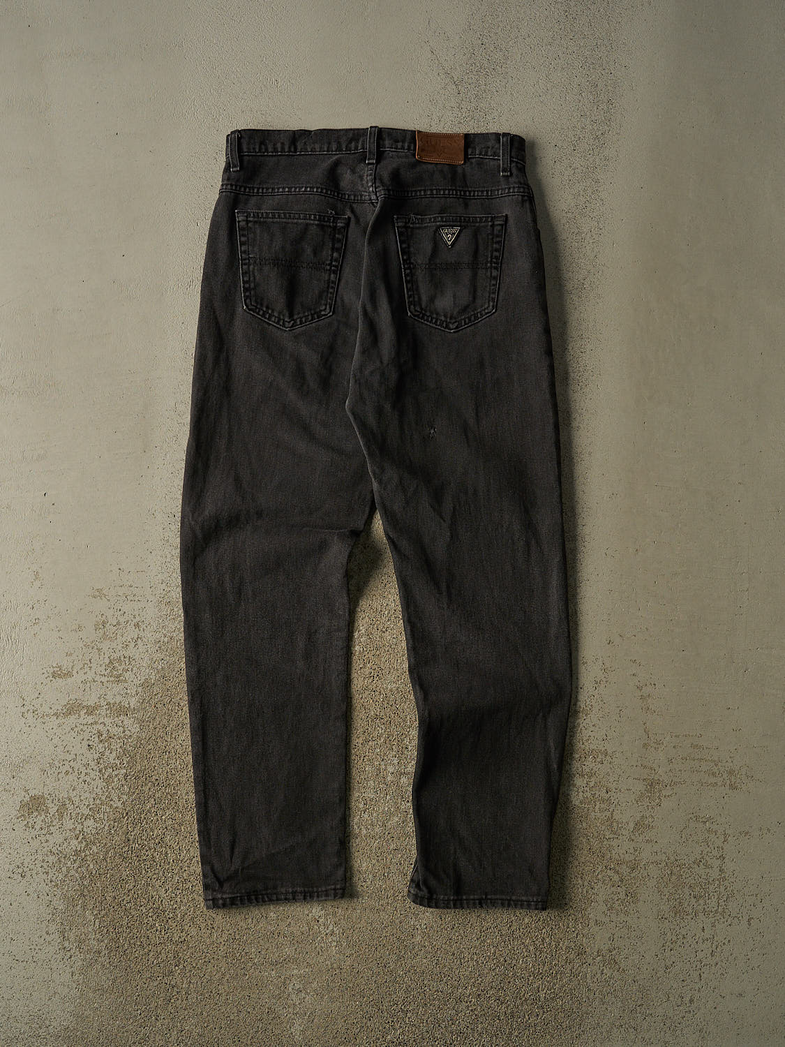 Vintage 90s Faded Black Guess Denim Pants (32x30.5)