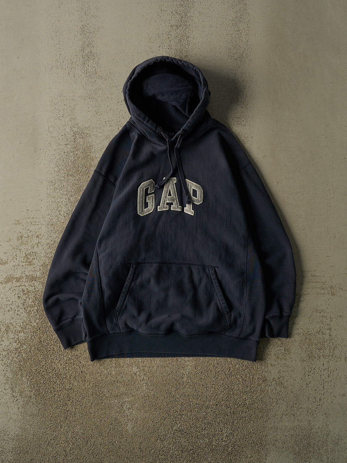 Vintage Y2K Navy Blue Gap Embroidered Hoodie (M)