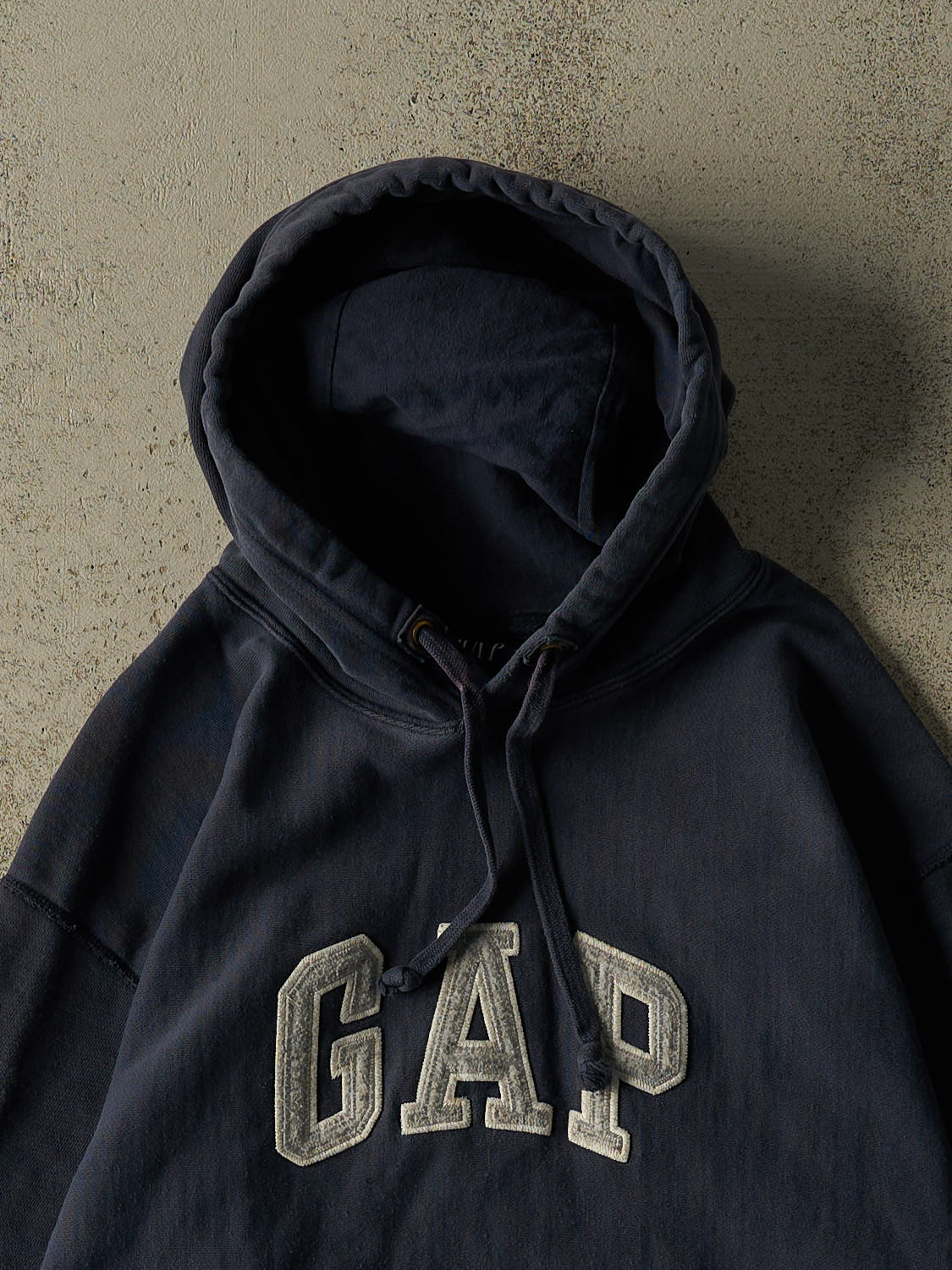 Vintage Y2K Navy Blue Gap Embroidered Hoodie (M)