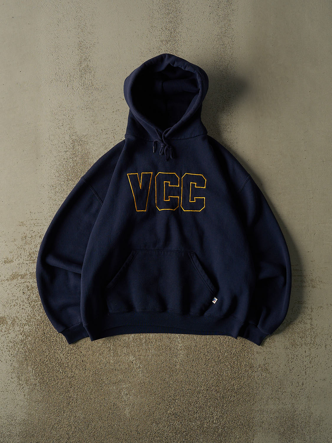 Vintage Y2K Navy Blue Russell Athletic VCC Hoodie (M/L)