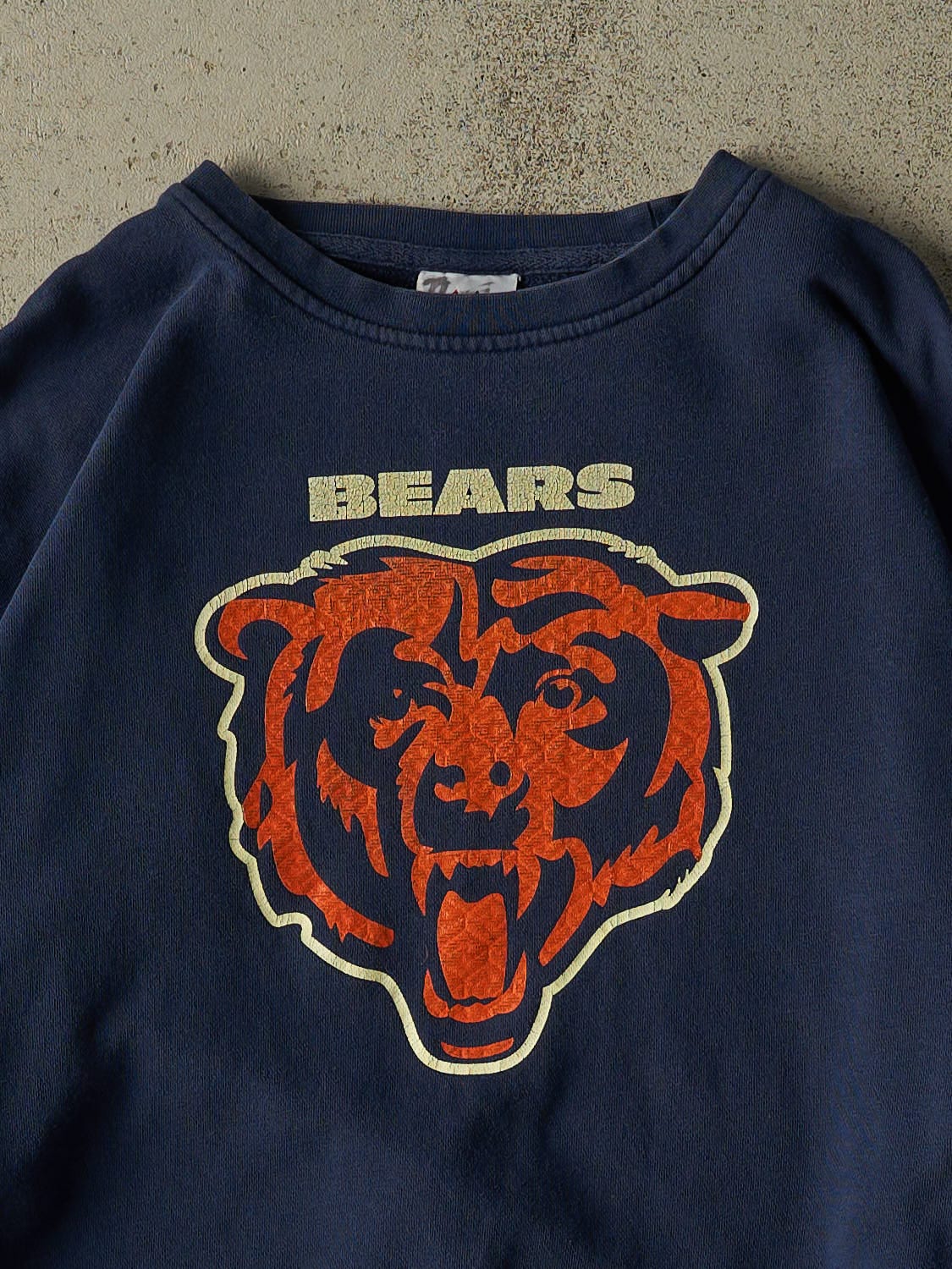 Vintage 90s Navy Blue Chicago Bears Crewneck (XL)