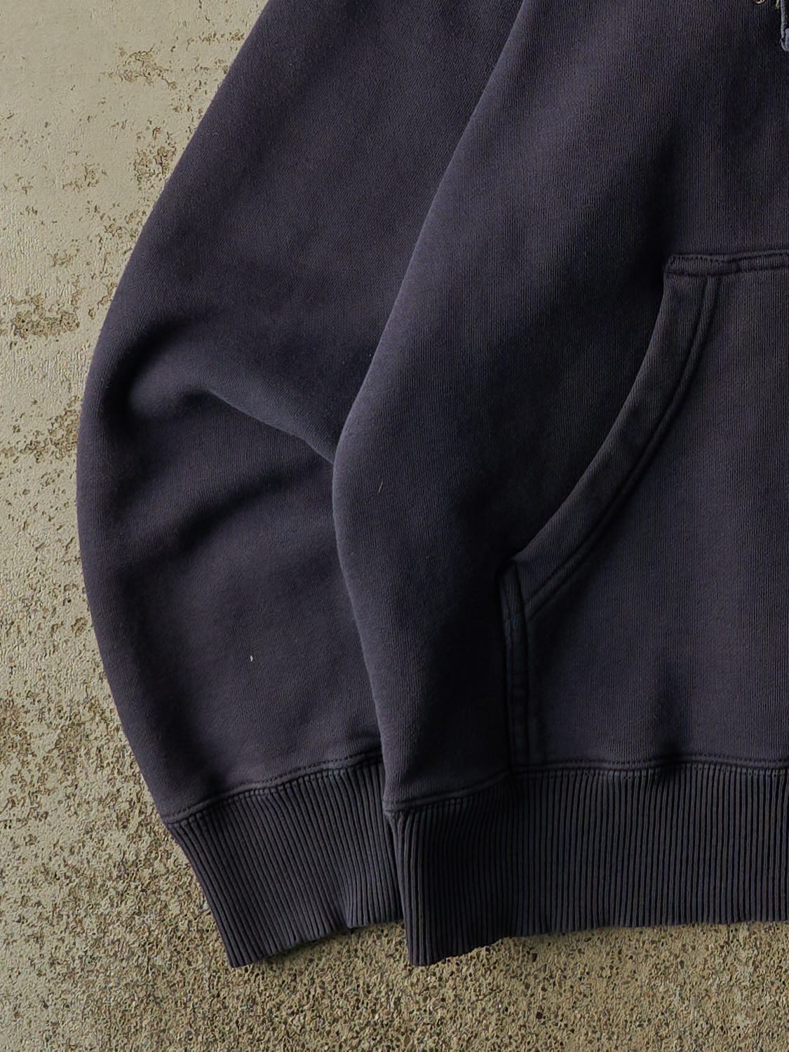 Vintage Y2K Navy Blue The North Face Embroidered Hoodie (M)