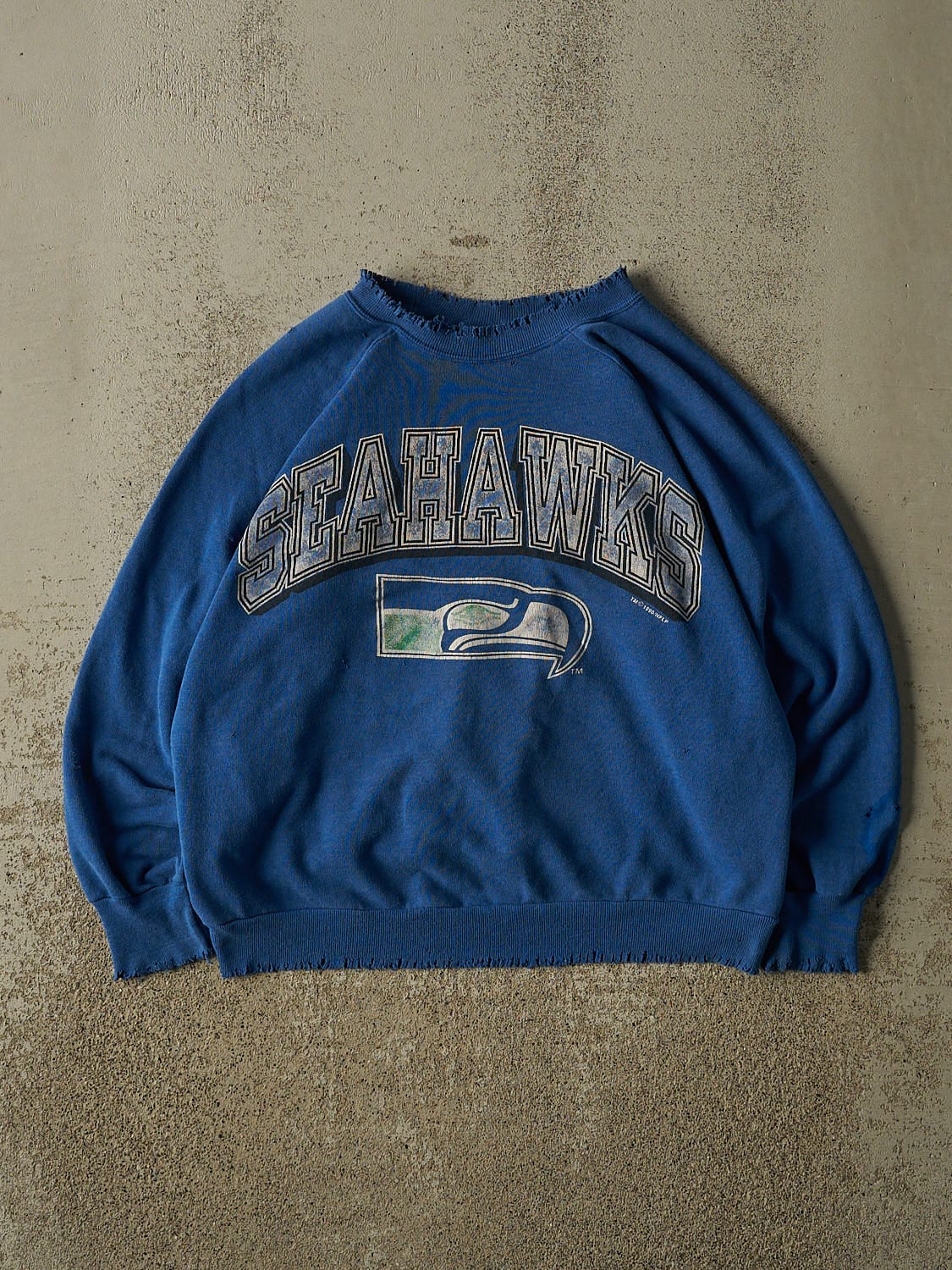 Vintage 90' Blue Seattle Seahawks Crewneck (XS)