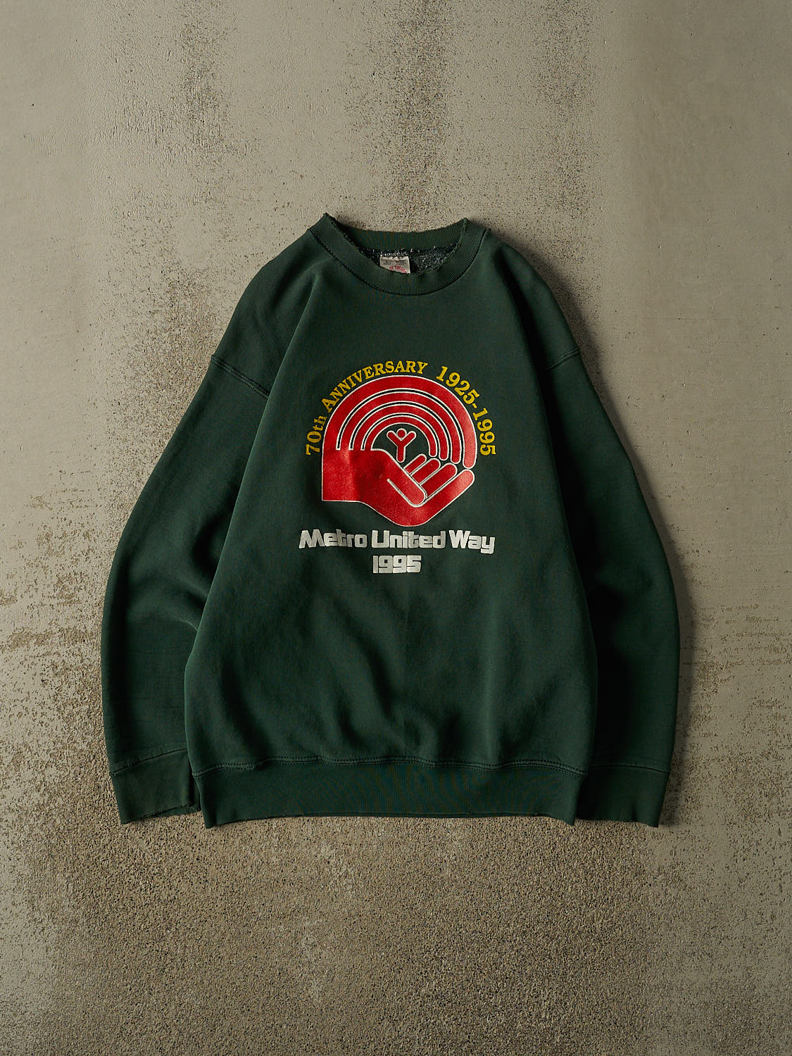 Vintage 95' Green Metro United Way Crewneck (M)