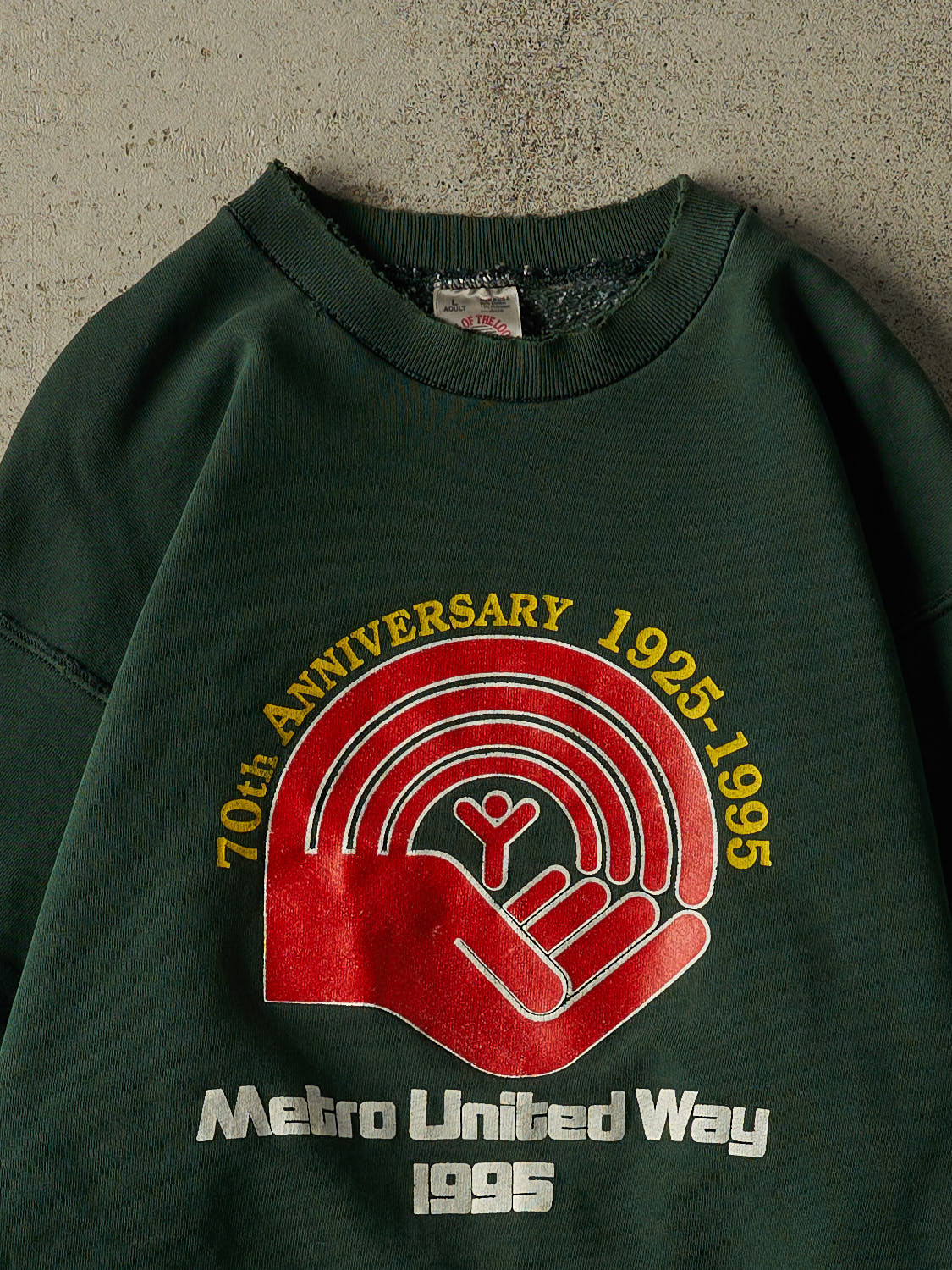 Vintage 95' Green Metro United Way Crewneck (M)