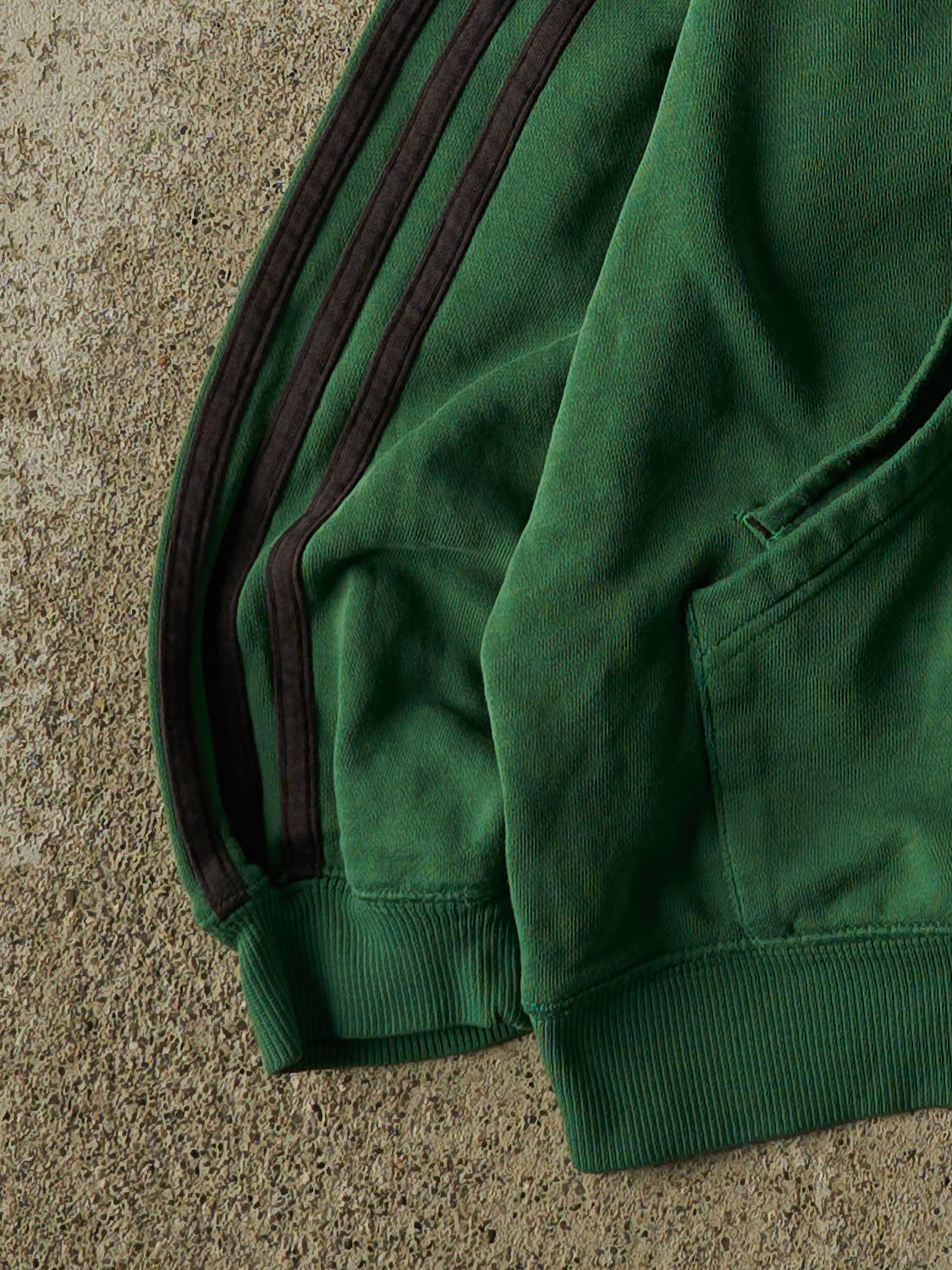 Vintage Y2K Green Adidas Embroidered Hoodie (S/M)