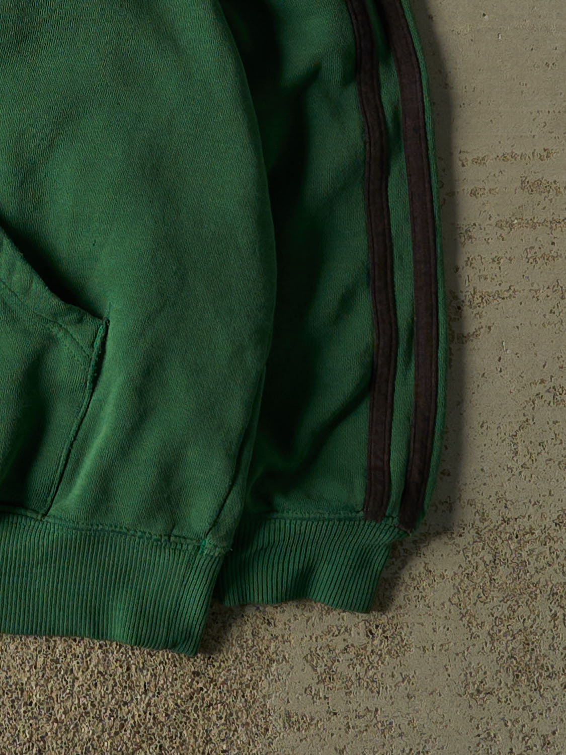 Vintage Y2K Green Adidas Embroidered Hoodie (S/M)