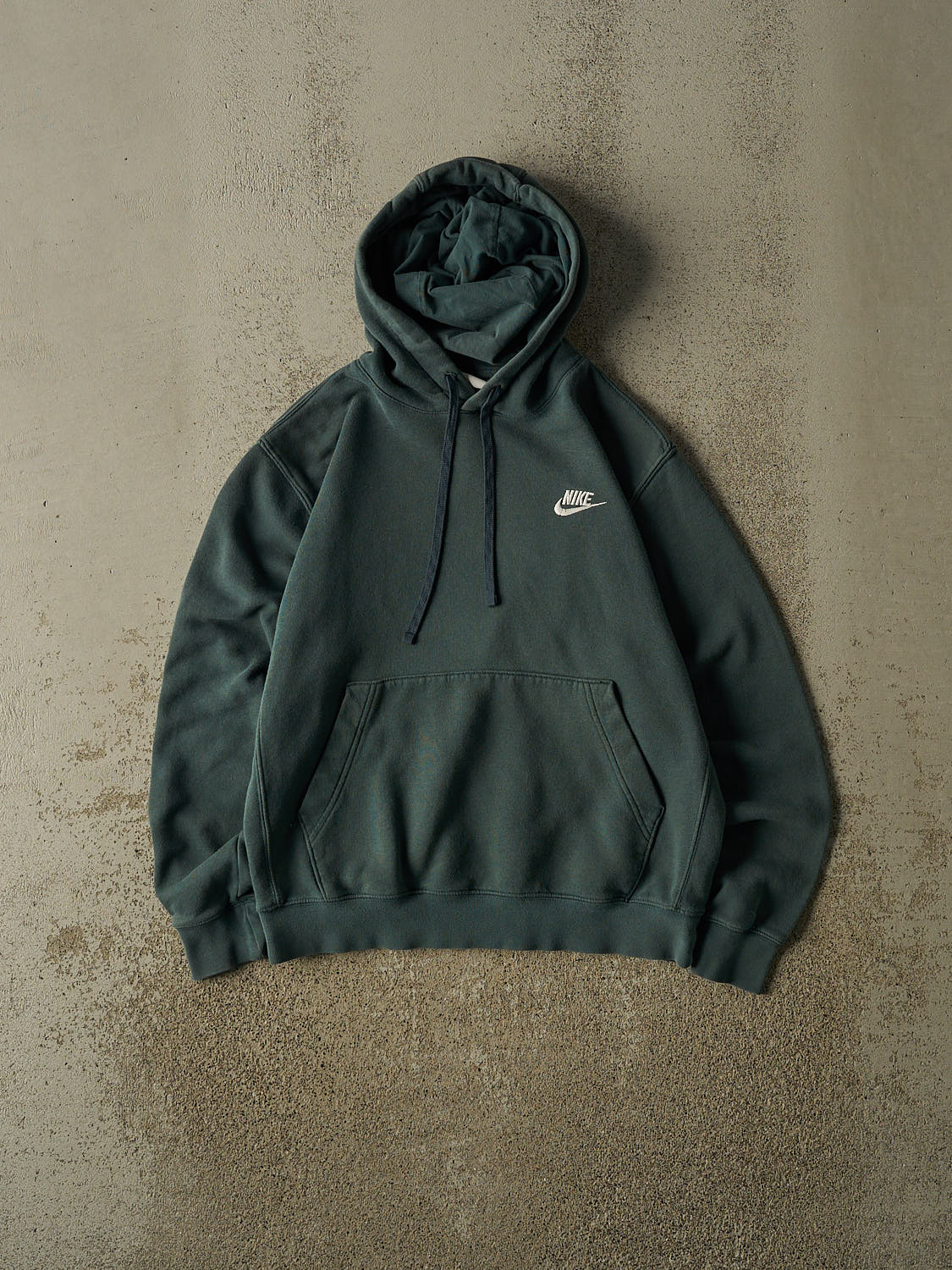 Vintage Y2K Green Nike Embroidered Hoodie (XS)