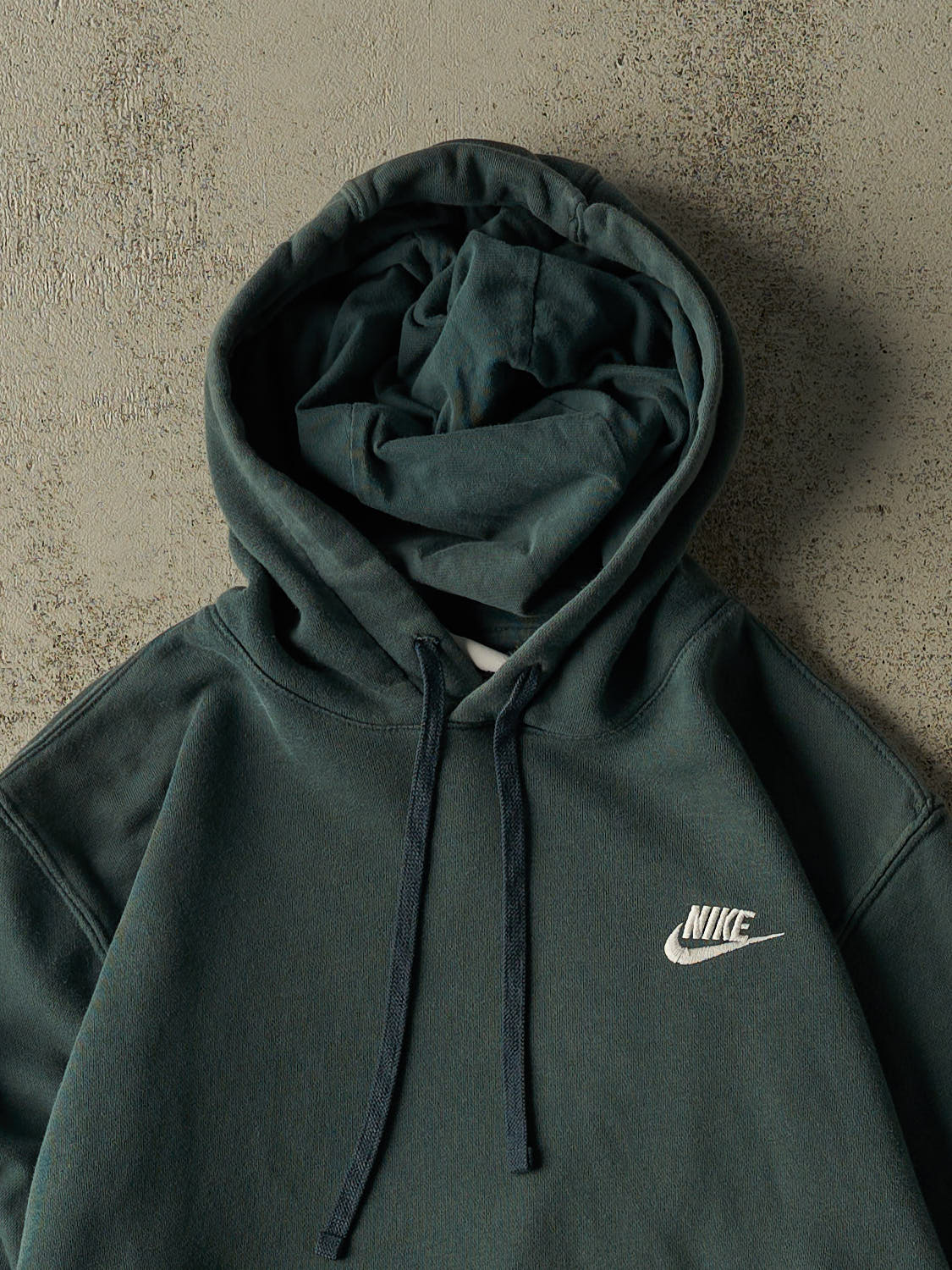 Vintage Y2K Green Nike Embroidered Hoodie (XS)