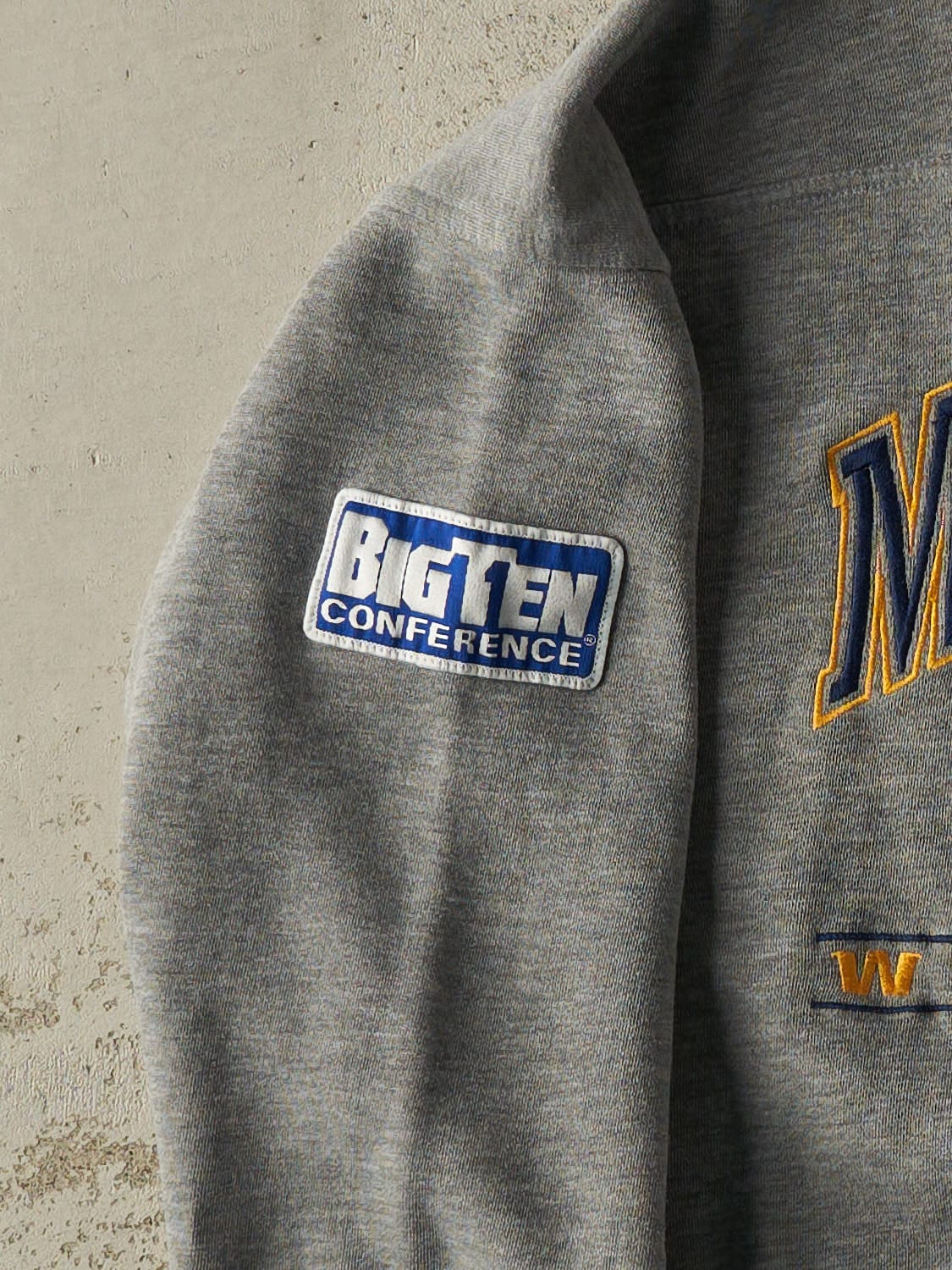 Vintage 90s Grey Michigan Wolverines Crewneck (L/XL)