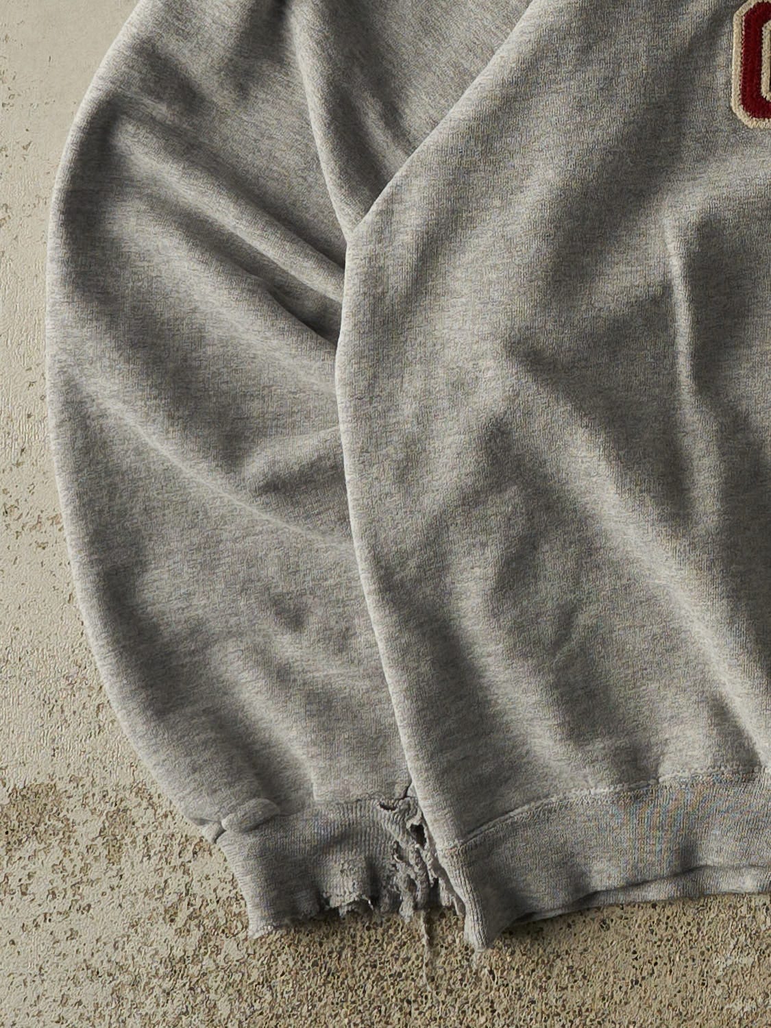 Vintage 90s Grey Champion Reverse Weave Boston College Crewneck (L/XL)