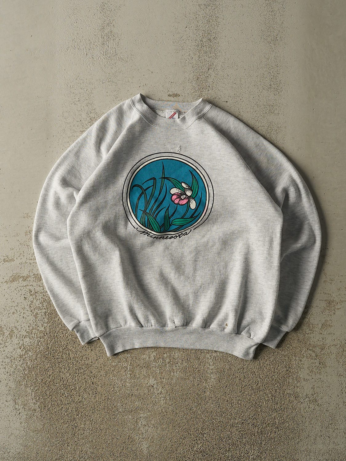 Vintage 80s Heather Grey Minnesota Crewneck (M/L)