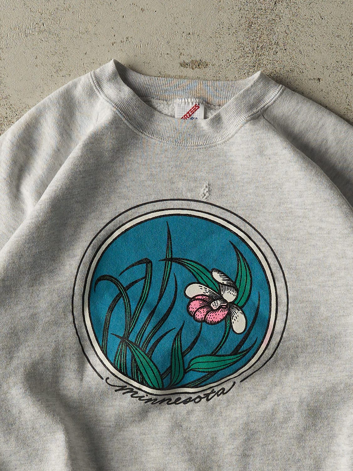 Vintage 80s Heather Grey Minnesota Crewneck (M/L)
