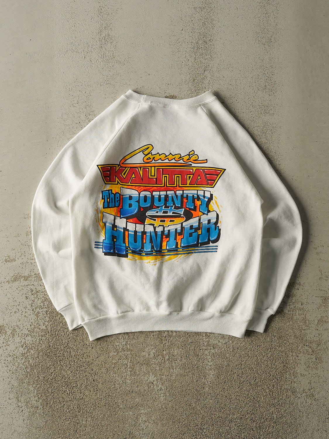 Vintage 90s White Connie Ekalitta Racing Crewneck (S/M)