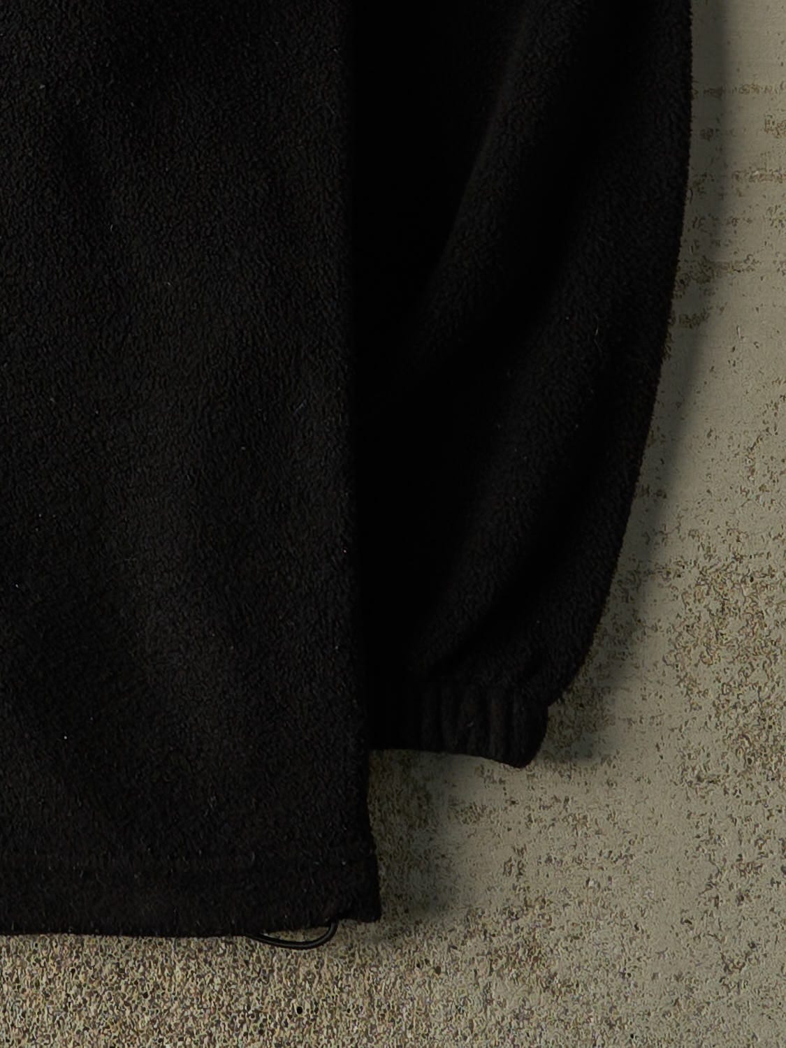 Vintage 90s Black Mercedes Benz Embroidered Quarter Zip Fleece (XL/XXL)