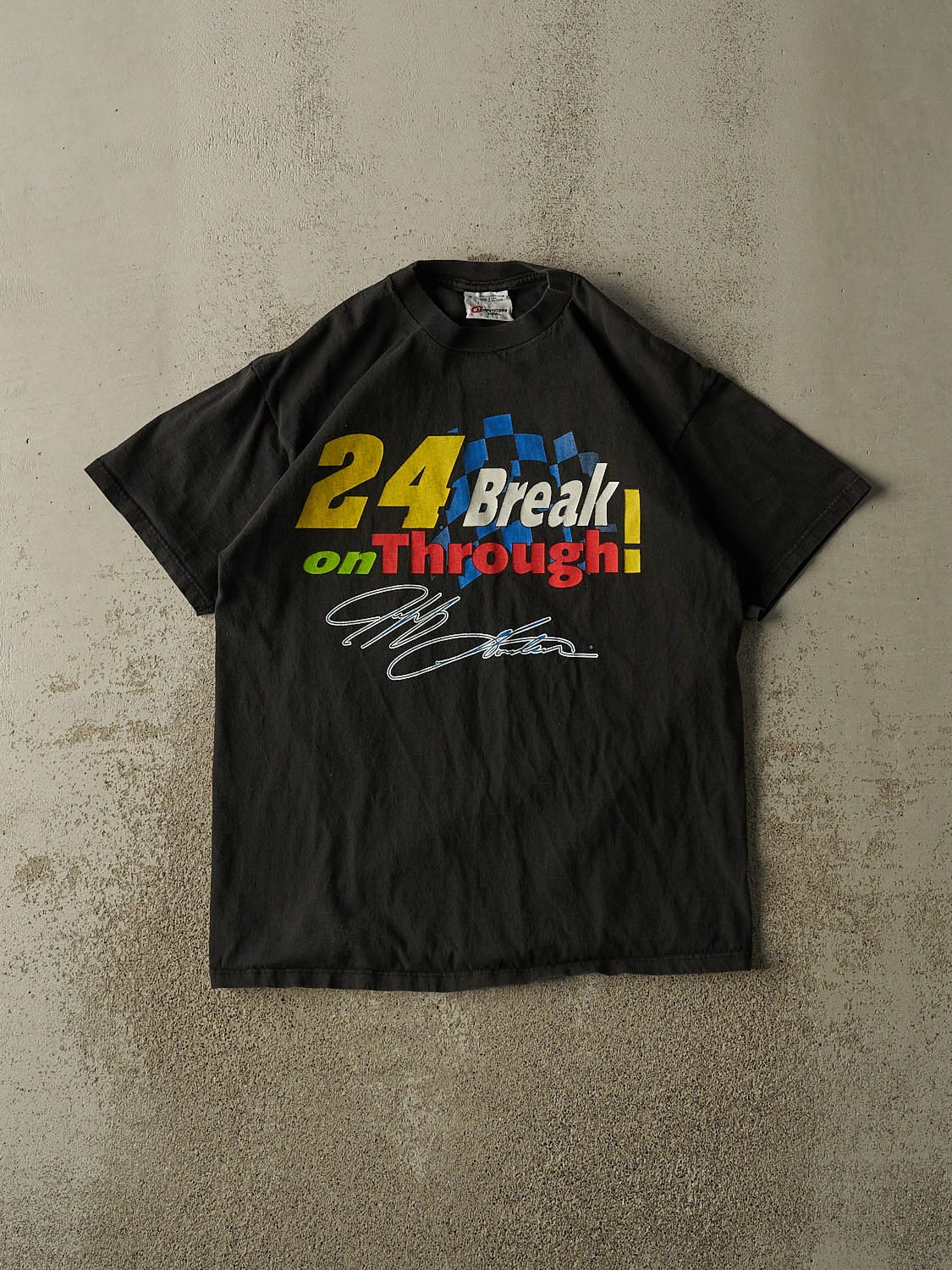 Vintage 00' Black Jeff Gordon Nascar Tee (L/XL)